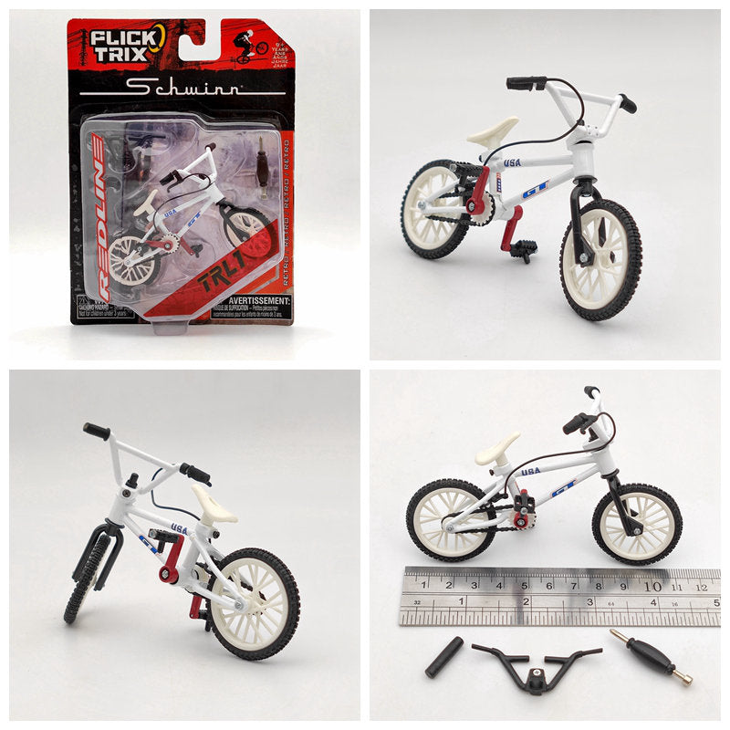 Premium Diecast Finger Bike FLICK TRIX - Miniature BMX Toy Bicycle Model for Kids & Collectors - Perfect Gift for Birthday, Party Favors & Desk Decor