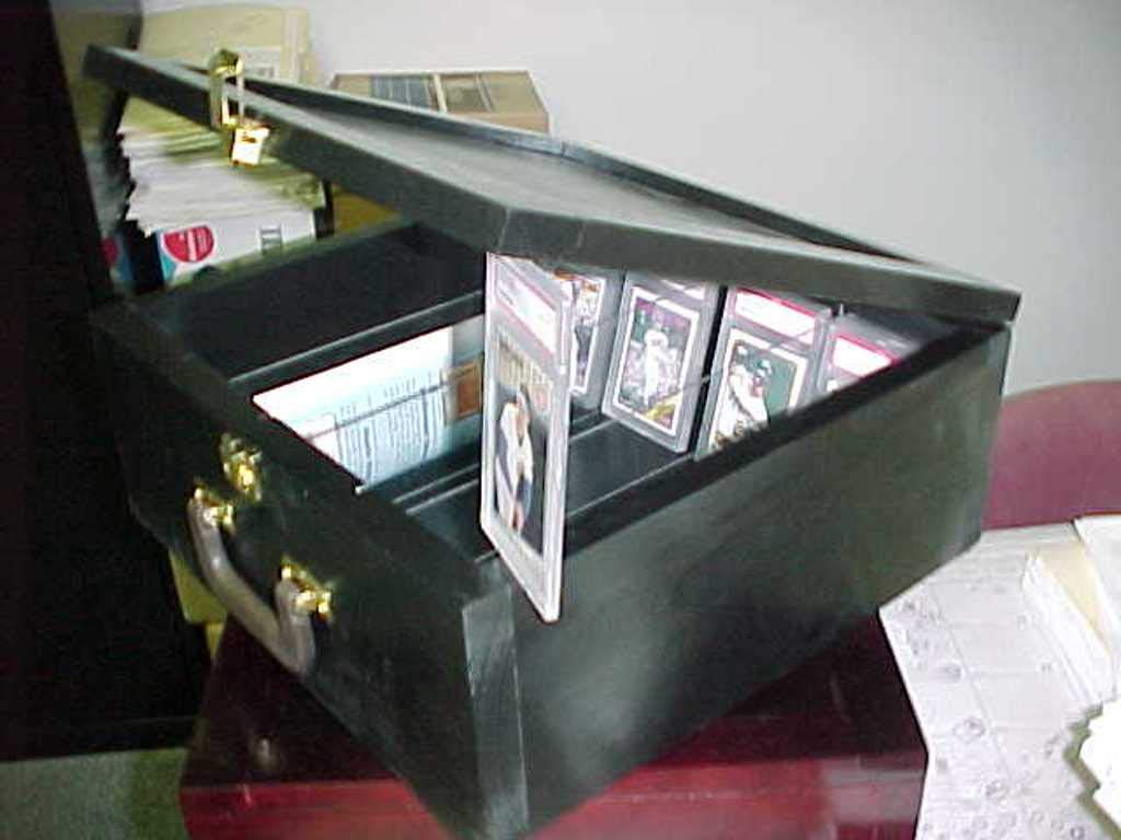Premium Wooden Baseball Card Storage Box - Holds Graded & Ungraded Trading Cards - Organize & Protect Your Collection - Perfect for Display, Home Decor, and Collectors