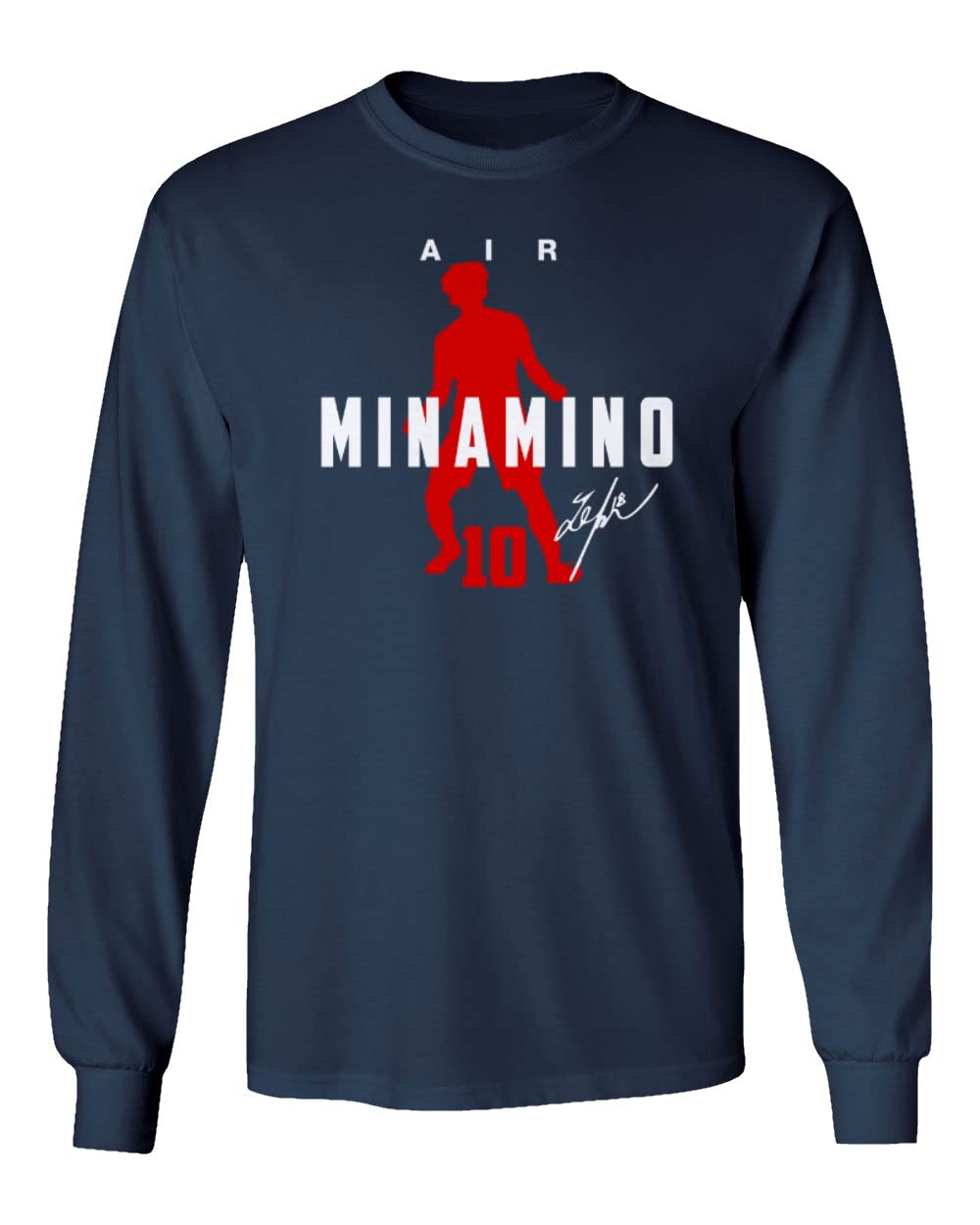 KING THREADS Japan Football Air Minamino 2022 World Cup Soccer Jersey - Long Sleeve Fan T-Shirt for Men - Perfect for Match Day, Cosplay & Sports Events