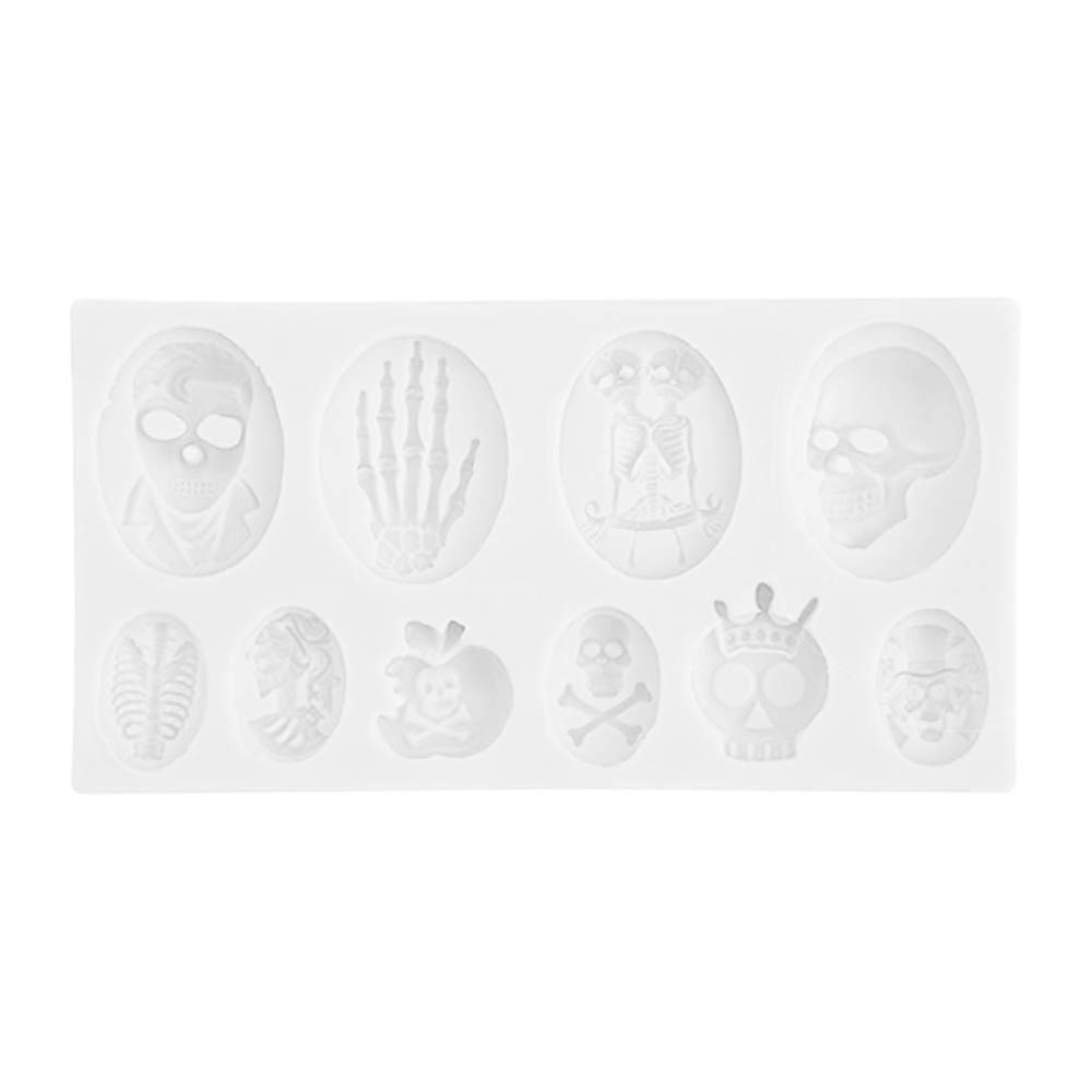 9PCS Coffin Resin Molds for Halloween - Silicone Epoxy Casting Molds for DIY Resin Art, Halloween Decorations & Gifts - Perfect for Spooky Crafts, Party Favors, and Creative Handmade Projects