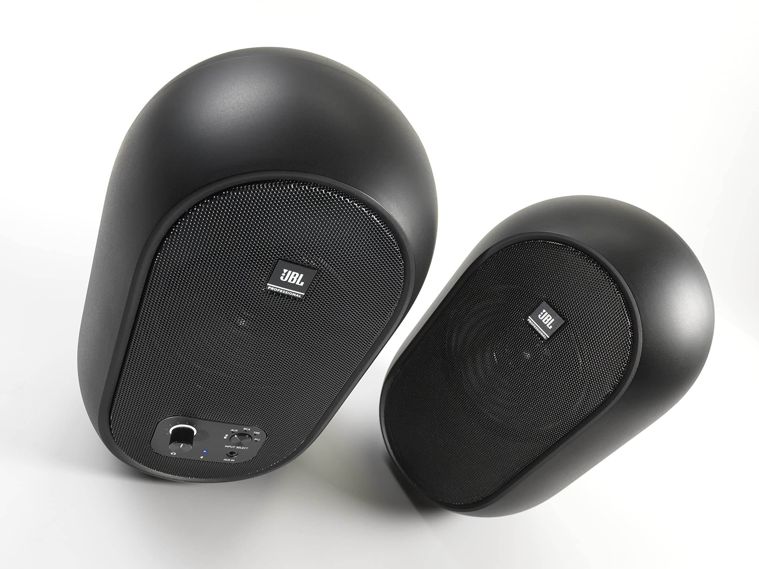 JBL Professional 1 Series 104-BT Compact Desktop Studio Monitors with Bluetooth - 4.5-inch Powered Speakers (Pair, Black) - Perfect for Home Recording, Podcasting & Music Production