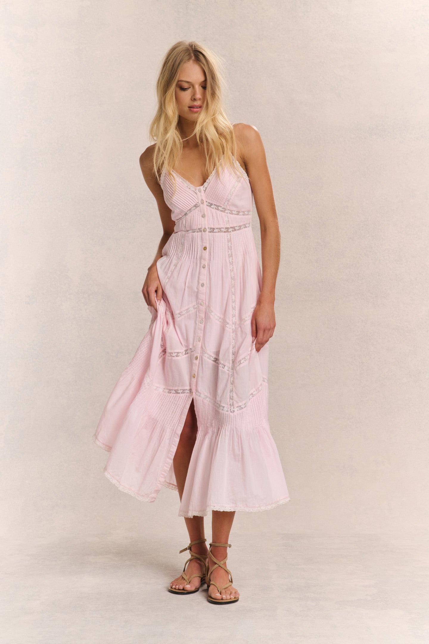 Esilda Heritage Cotton Midi Dress - Flowy Summer Dress for Women | Casual & Formal Occasions | Perfect for Beach, Office & Date Nights