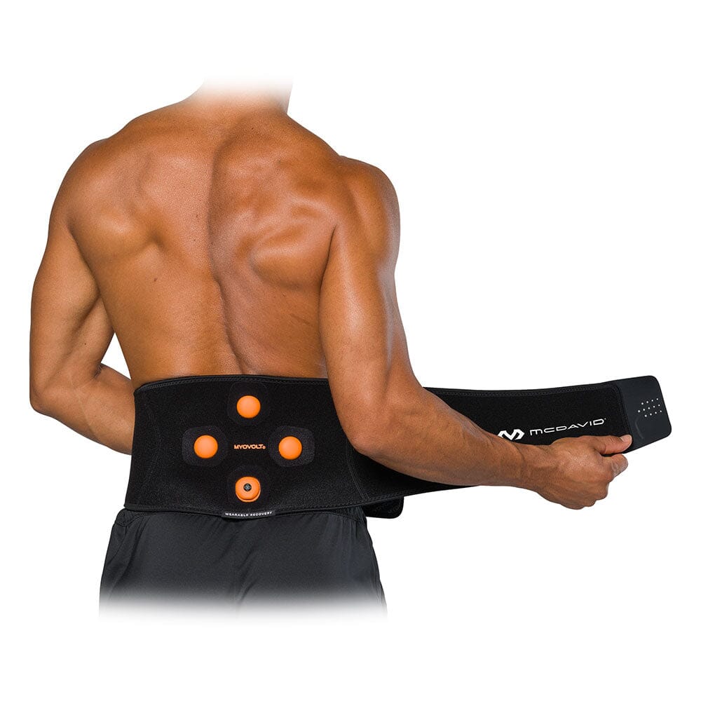 MYOVOLT® Wearable Vibration Recovery Back Wrap - Pain Relief & Muscle Recovery for Athletes & Back Pain Sufferers - Perfect for Post-Workout, Office Use & Chronic Pain Management