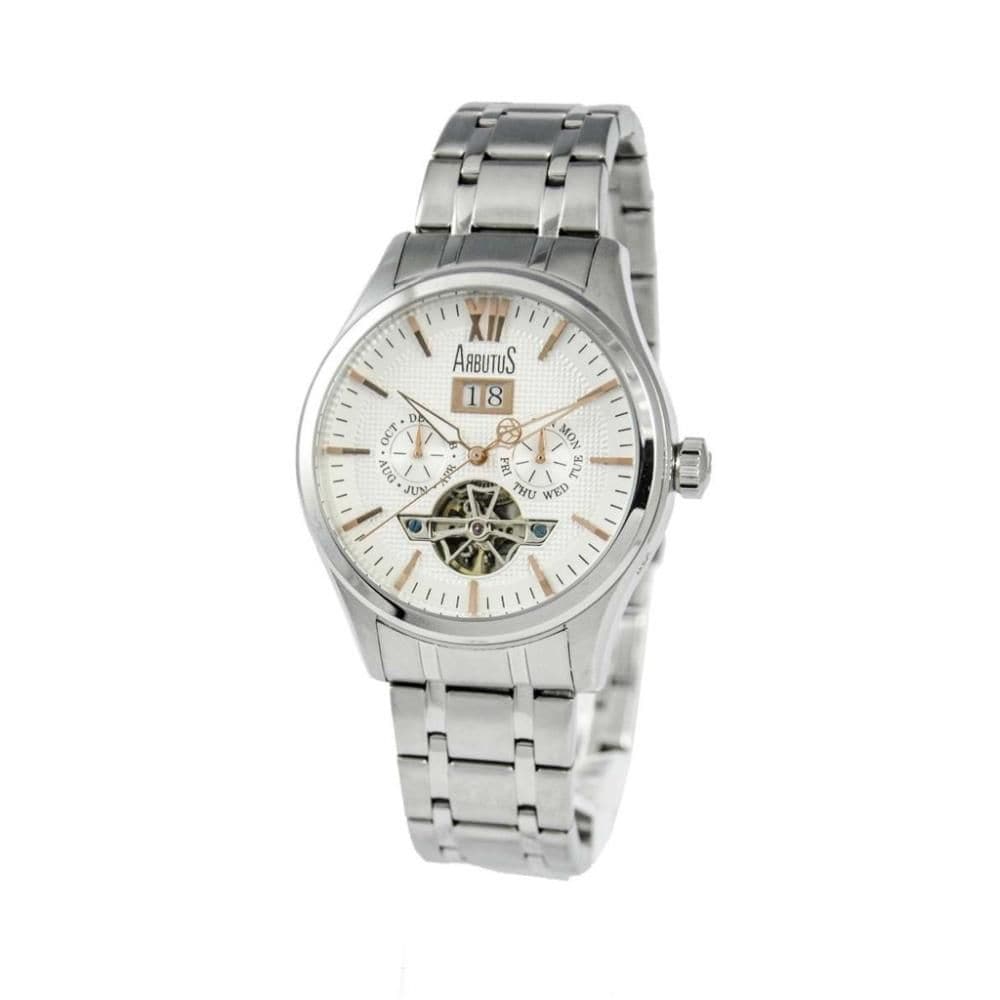 ARBUTUS AR1614SWS Men's Analog Stainless Steel Waterproof Dress Watch - Perfect for Business, Formal Events & Everyday Wear