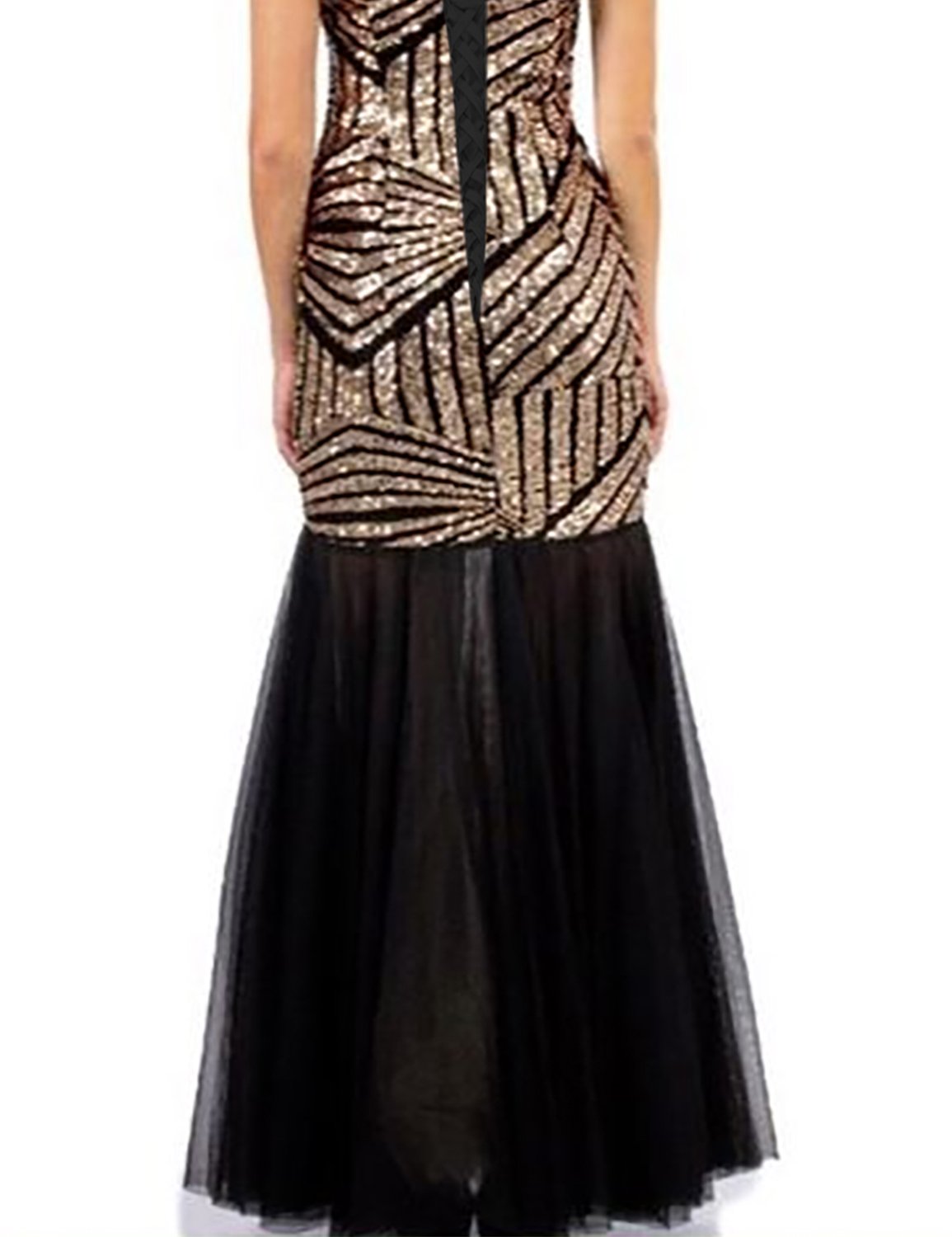Elegant Mermaid V-Neck Long Evening Dress for Prom, Formal Parties & Special Occasions | Maxi Gown with Stria Detailing (HEV056) | Perfect for Weddings, Galas & Red Carpet Events