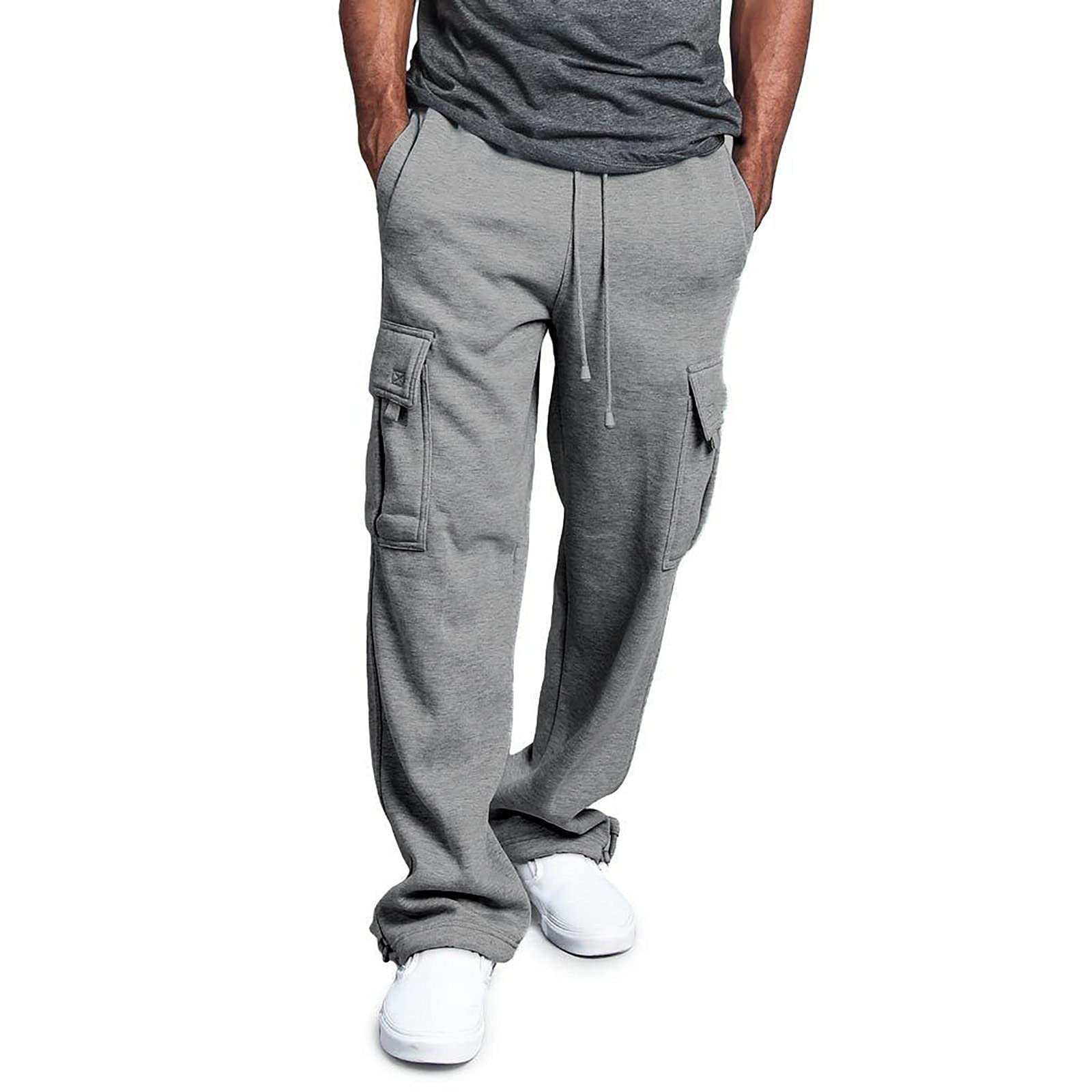 Men's Cargo Jogger Sweatpants - Cotton Athletic Workout Pants for Outdoor, Casual & Work | Comfortable & Durable for Hiking, Gym & Daily Wear