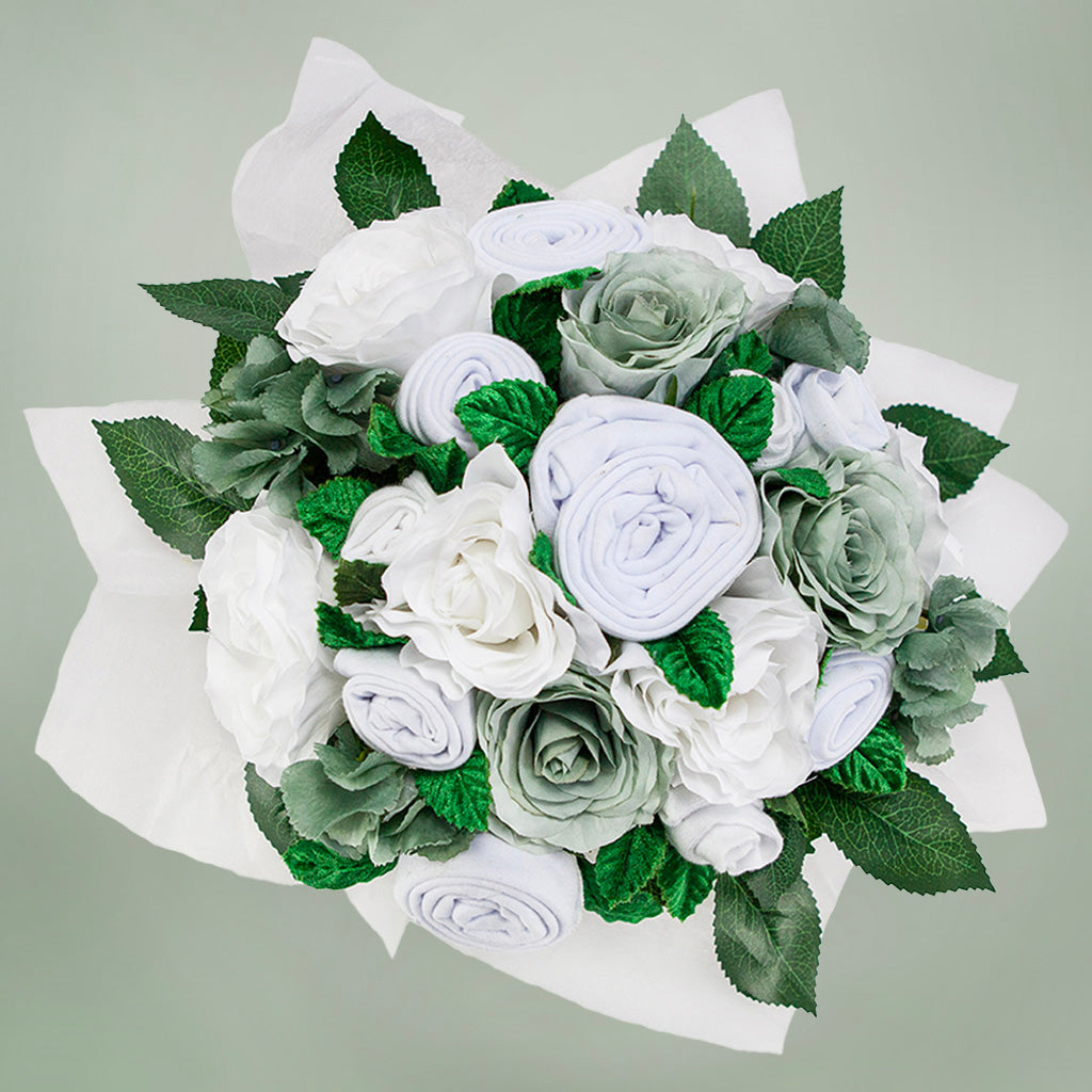 Babyblooms Signature Luxury Rose Baby Clothes Bouquet - Premium Newborn Gift Set for Baby Showers, Christening & Special Occasions