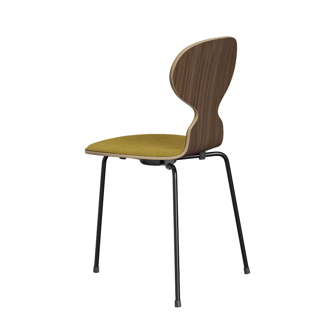 Ant Chair 3100 - Clear Lacquered Wooden Chair with Front Upholstery | Mid-Century Modern Dining & Office Seating