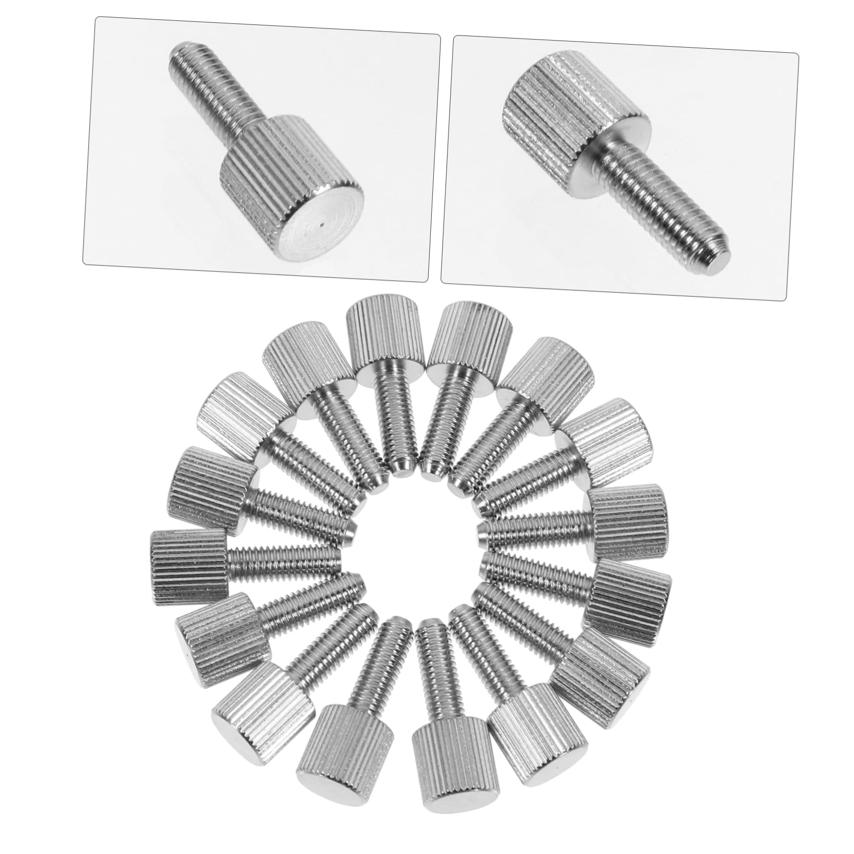 Jojofuny 20pcs Computer Case Screws Kit - Thumb Screws, Machine Screws, Nickel-Plated Iron Chassis Screws for RGB PC Case & DIY Computer Builds | Perfect for Gaming Rigs, Workstations & Home Office Setups