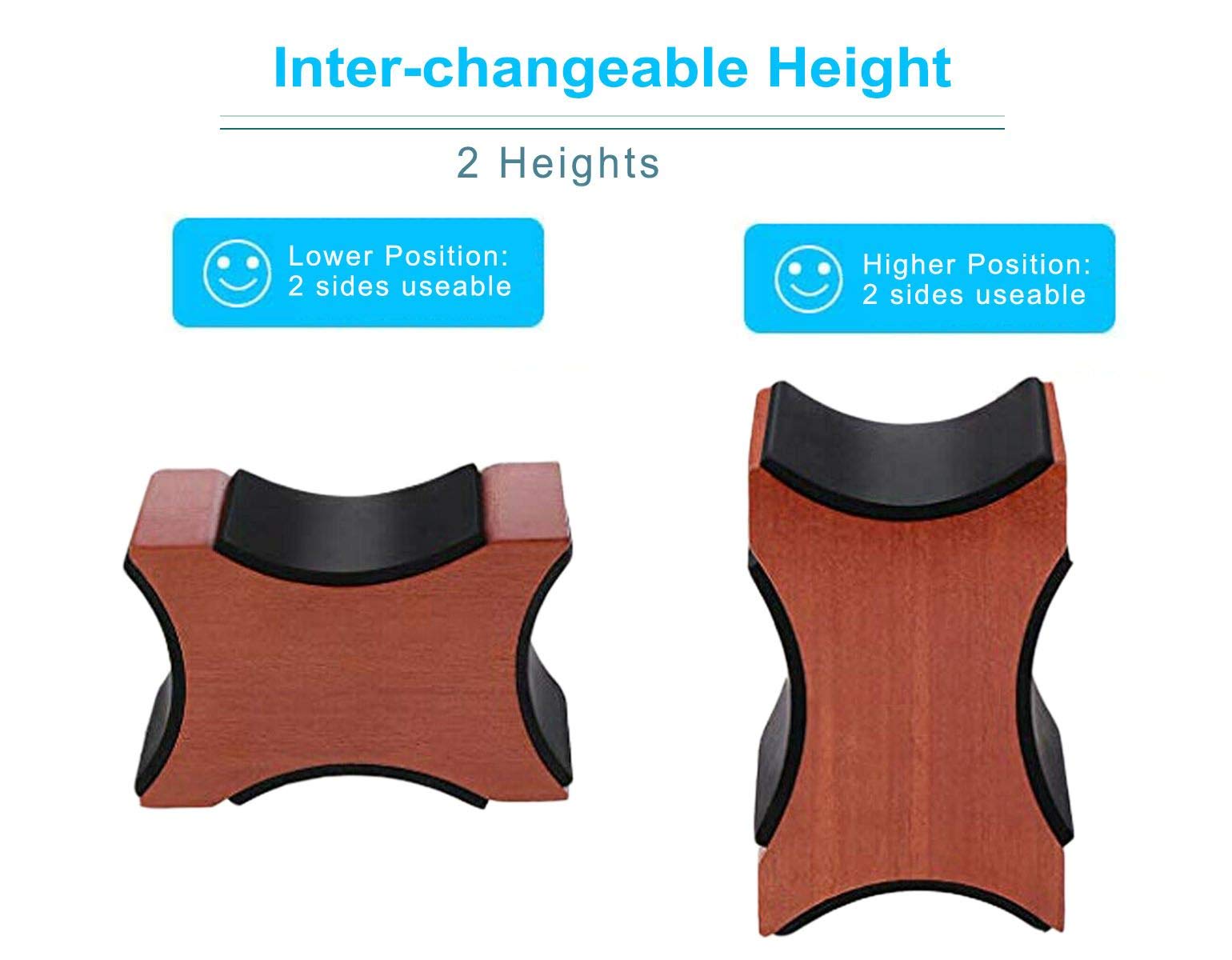 Premium Guitar Neck Rest - Ergonomic Support Pillow for Electric, Acoustic & Bass Guitars - Luthier Repair Tool (3.74x2.48x2.4 Inch, Burgundy) - Perfect for String Changing, Setup & Maintenance