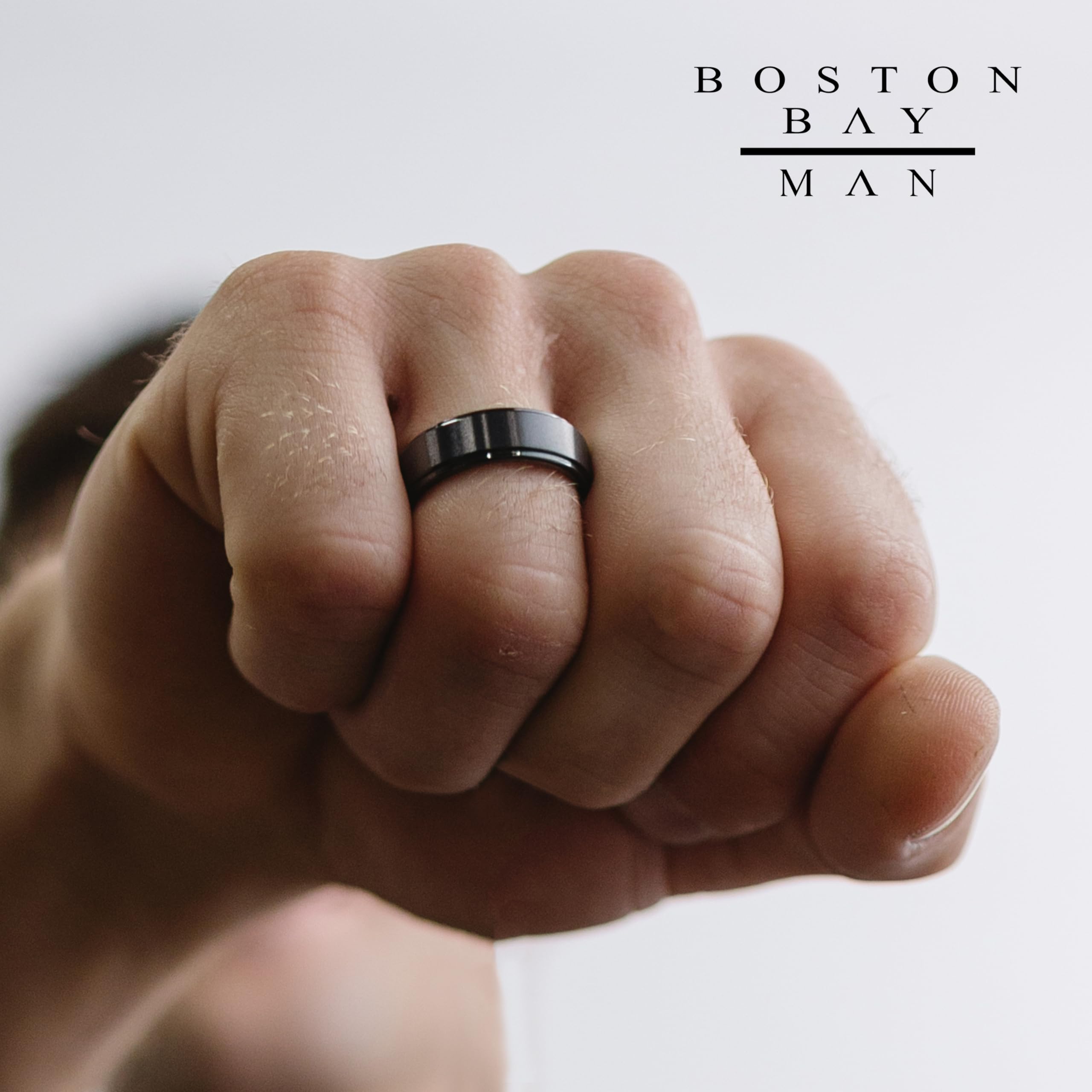 Boston Bay Diamonds Black Ceramic Unisex Comfort Fit Wedding Band & Fashion Ring for Men & Women - 6mm, 7mm, 8mm Width Options - Perfect for Weddings, Anniversaries & Everyday Wear