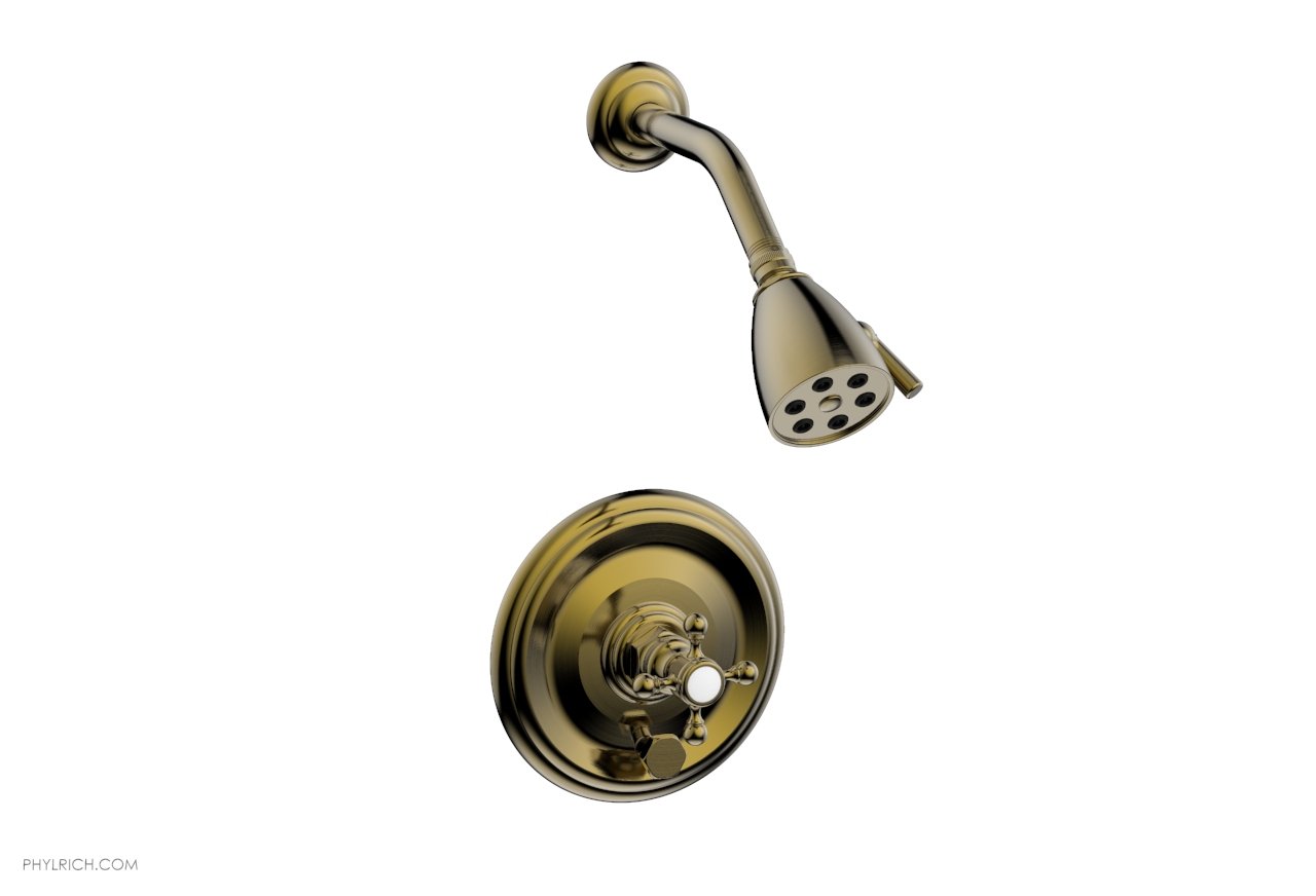 HEX TRADITIONAL Pressure Balance Shower and Diverter Set (No Spout) 4 151 - Perfect for Modern Bathroom Renovations & Water-Saving Showers