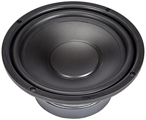 HQ-Power 6.5 Inch 250W High Performance Subwoofer Speaker with 125W RMS & 8Ω Impedance - Perfect for Home Theater, Car Audio, and Live Music Events (Black)