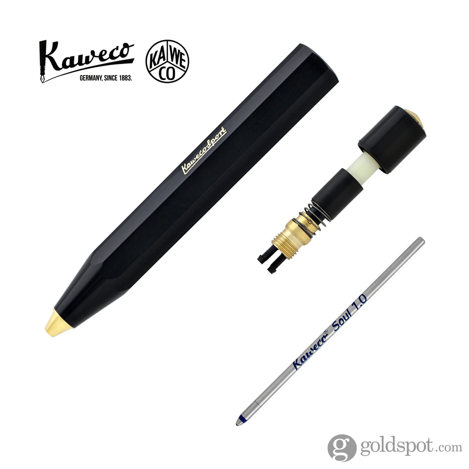 Kaweco Classic Sport Ballpoint Pen - Premium Black Ink Pen for Smooth Writing | Perfect for Office, School & Everyday Use