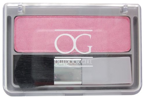 Outdoor Girl Powder Blusher with Brush - 1 Orchid Dawn | Natural Matte Blush for All-Day Wear | Perfect for Everyday Makeup & Outdoor Activities