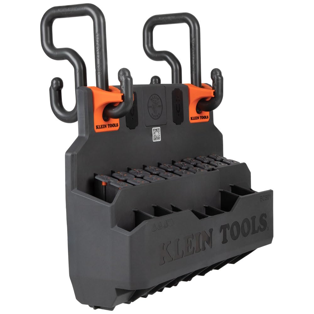 Klein Tools Hard Tool Storage Module with S-Hook - Heavy Duty Organizer for Electricians, Contractors & DIY - Perfect for Tool Belts, Workbenches & Job Site Organization