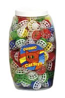 Lattice Balls Cat Toys - 120 Pack Colorful Interactive Play Balls for Kittens & Adult Cats - Perfect for Playtime, Training & Exercise