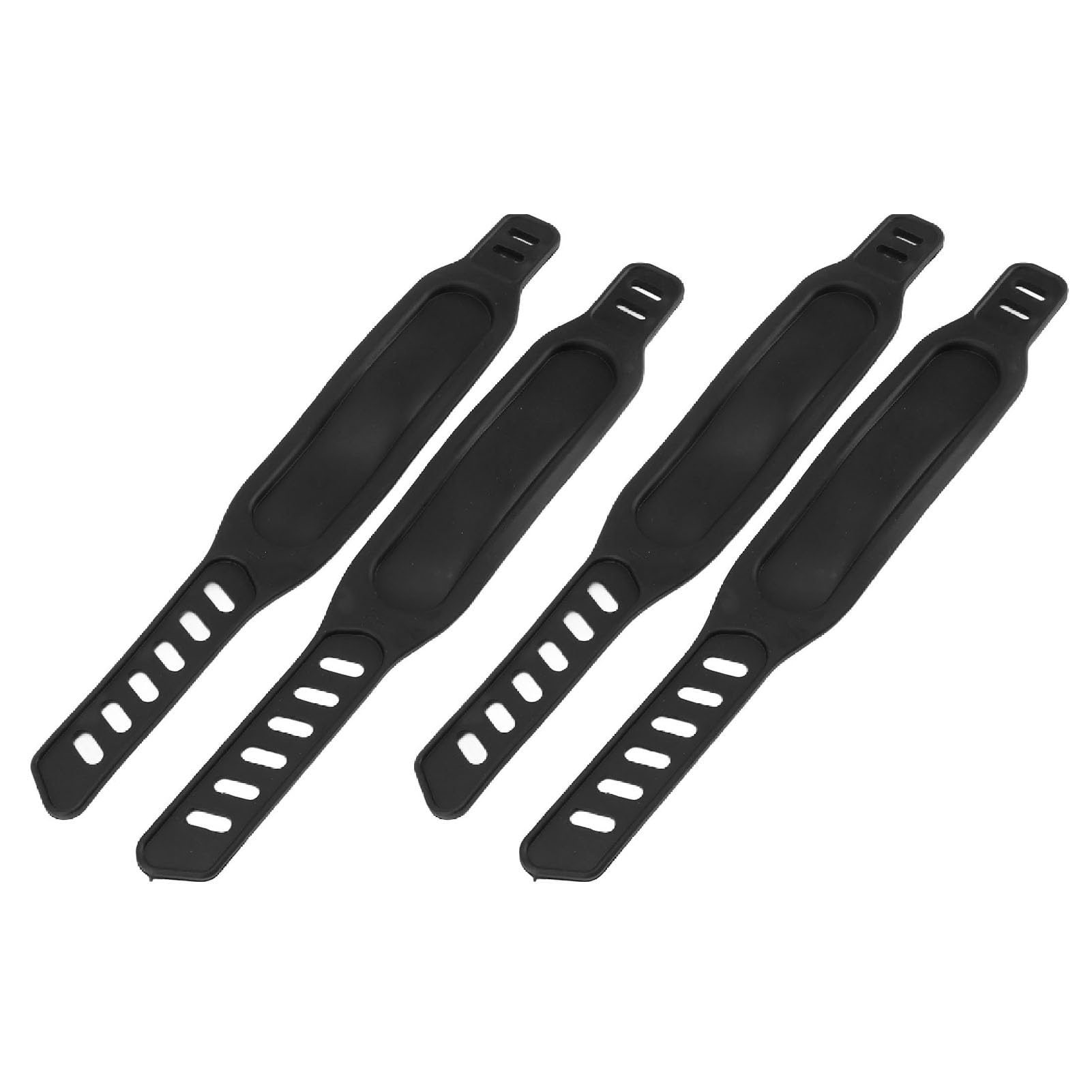 2 Pair Adjustable Universal Exercise Bike Pedal Straps - Secure Fit for Indoor Cycling, Spin Bikes & Stationary Bikes - Ideal for Home Gym & Fitness Training