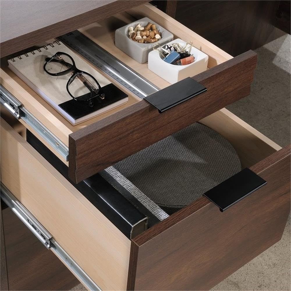 UrbanPro 60 Inch L-Shaped Wooden Computer Desk in Spiced Mahogany - Home Office Workstation for Gaming & Study | Modern Ergonomic Writing Desk for Small Spaces