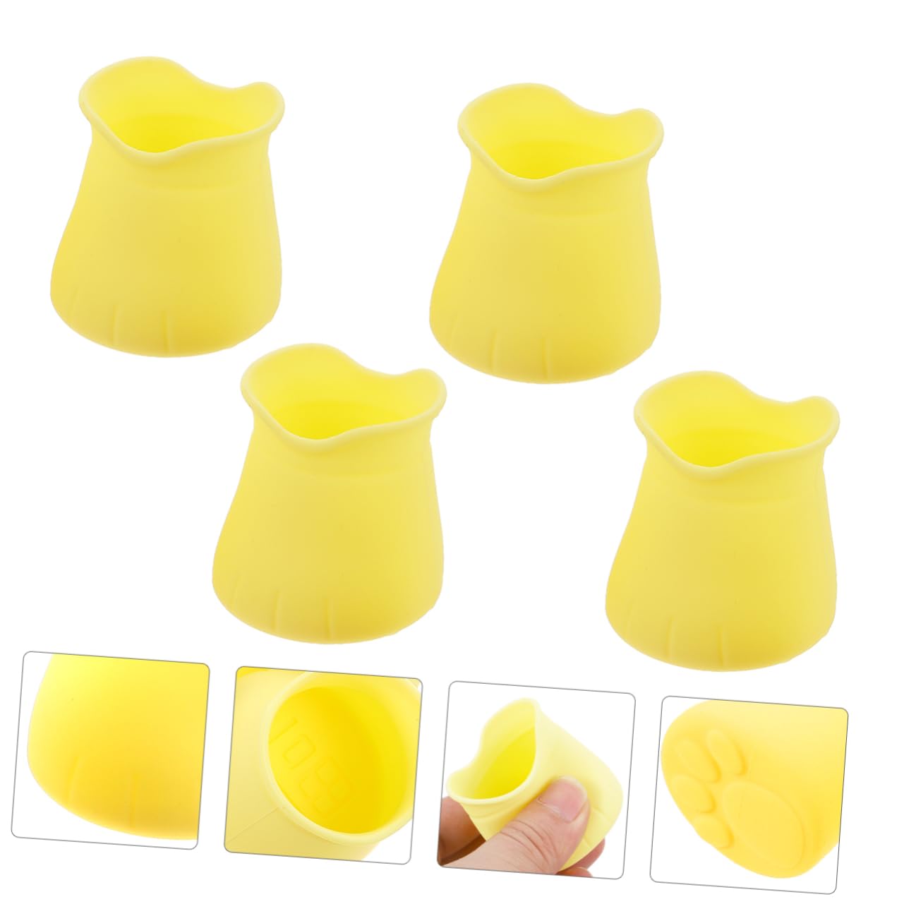 SEWOART Elegant Chair Leg Covers - 4 Pack Silicone Furniture Leg Protectors for Noise Reduction, Desk & Table Leg Protection - Perfect for Home, Office & Hardwood Floors