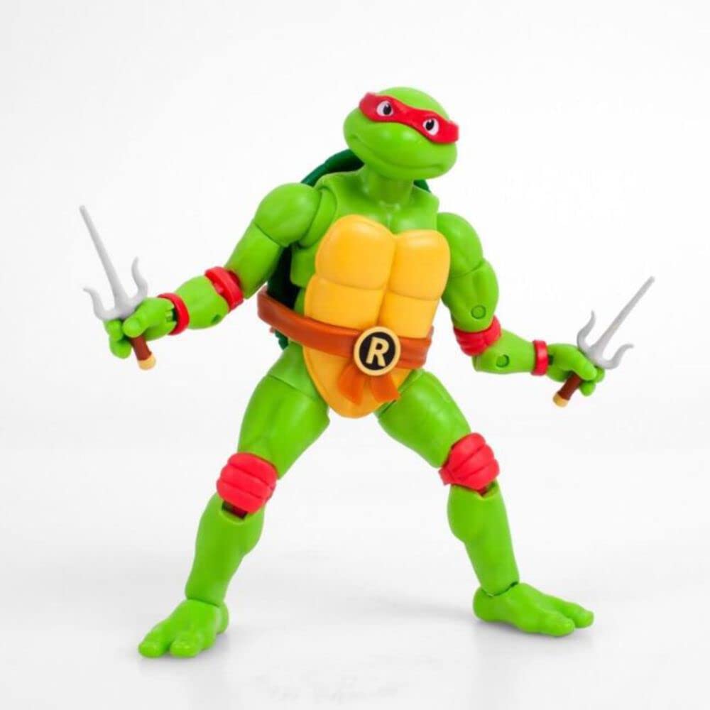 Loyal Subjects BST AXN Teenage Mutant Ninja Turtles Raphael 5-Inch Action Figure - Collectible TMNT Toy for Kids & Adults - Perfect for Display, Play & Gifts