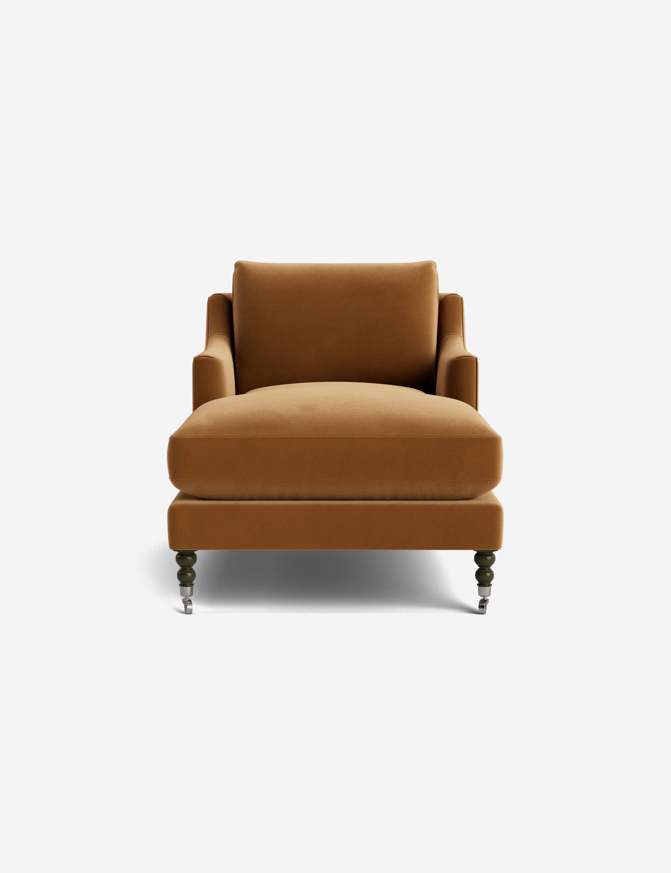 Fabienne Chaise Lounge Chair - Modern Accent Chair for Living Room, Bedroom & Office - Stylish Mid-Century Design with Upholstered Seat and Wooden Legs - Perfect for Relaxing, Reading & Home Decor