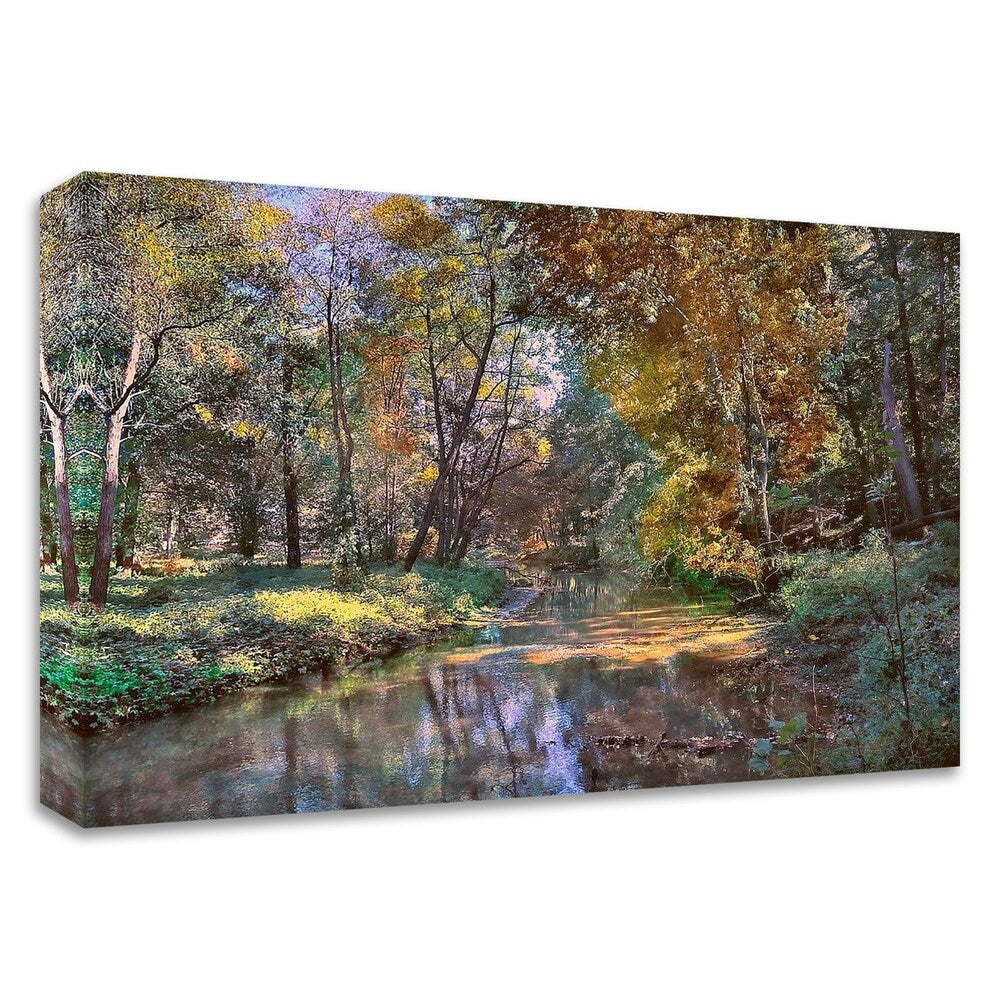 Autumn in the Afternoon by John Rivera - Premium Canvas Wall Art Print - Ready to Hang - Perfect for Living Room, Bedroom & Office Decor