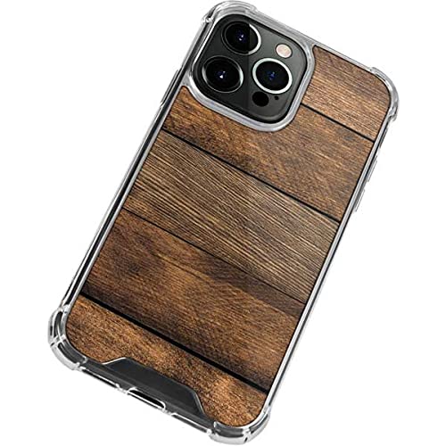 Skinit Clear Protective Phone Case for iPhone 13 Pro Max - Early American Wood Planks Design | Scratch-Resistant, Slim Fit Cover | Perfect for Everyday Use, Travel & Outdoor Activities