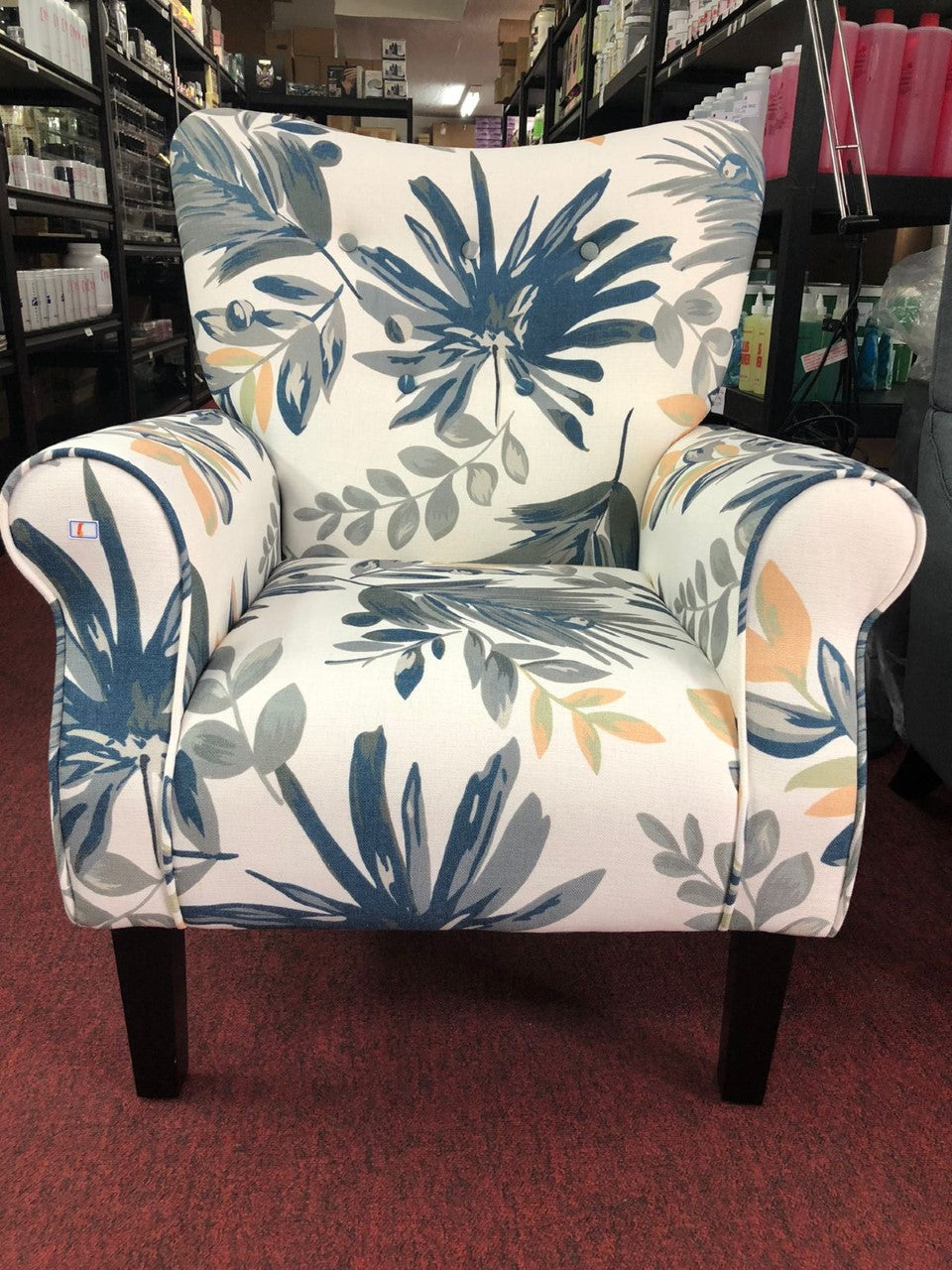 Floral Pedicure Chairs for Spa & Salon - Comfortable Massage Footrest with Adjustable Height - Perfect for Nail Salons, Beauty Spas & Home Use