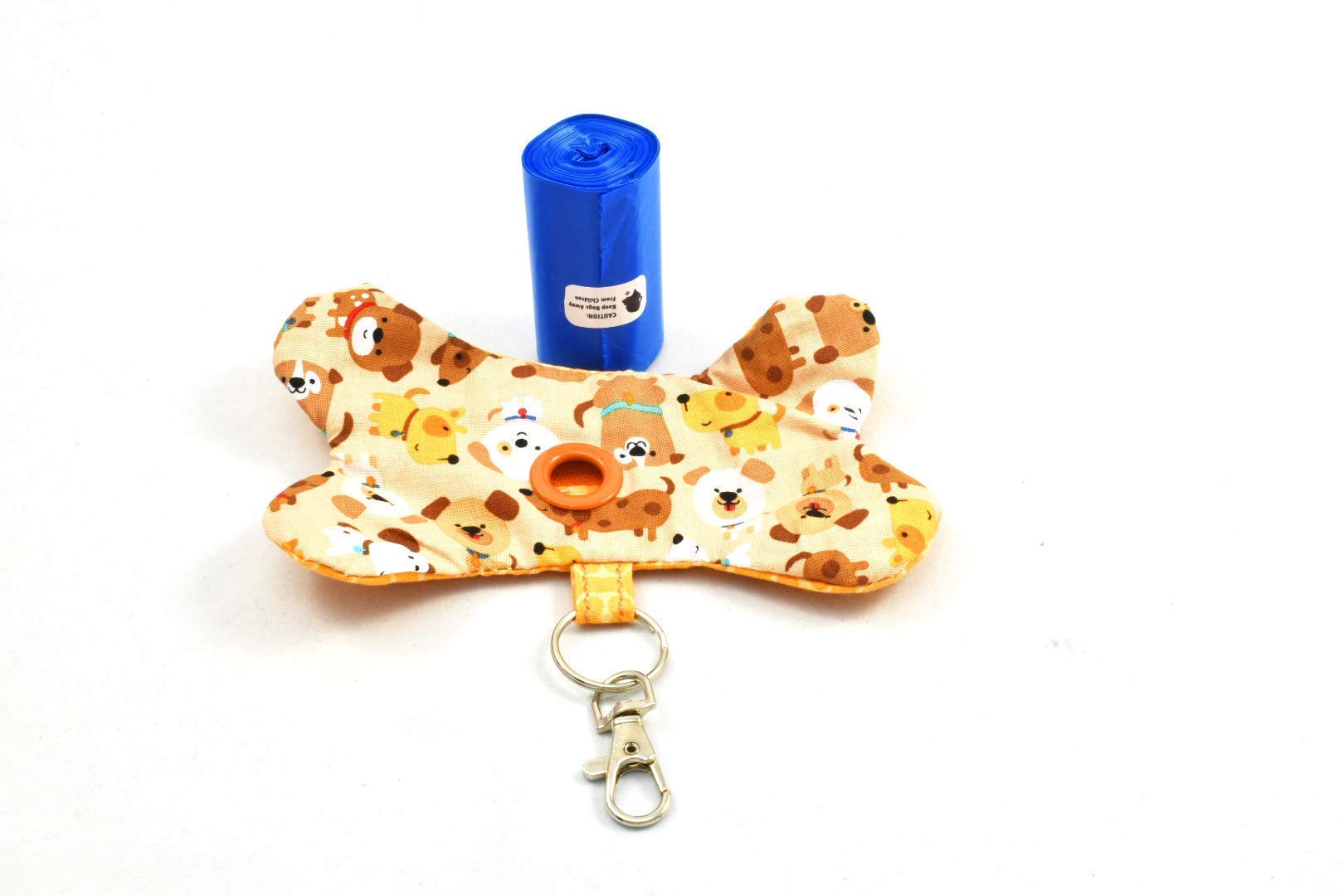 Bone-Shaped Dog Poop Bag Dispenser Holder - Leash Attachment for Pet Walking, Outdoor Potty & Stocking Stuffer | Durable Waste Bag Carrier for Dogs, Perfect for Parks, Hiking & Daily Walks