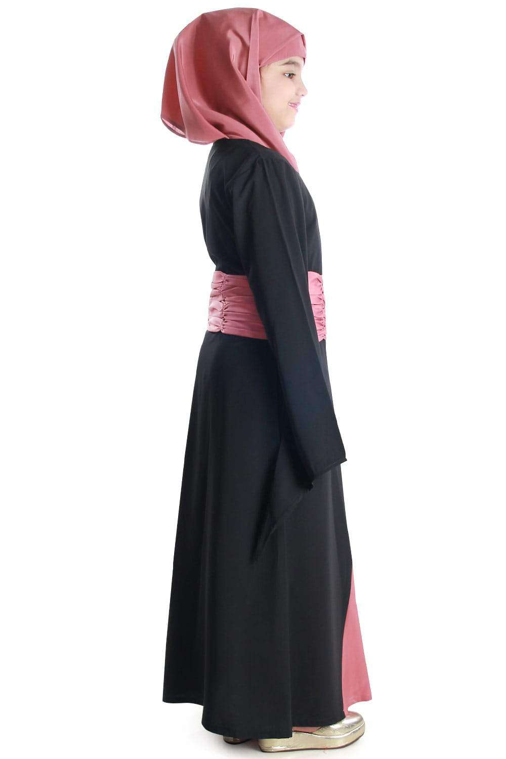 Anwara Girls Islamic Abaya Dress for Kids - Modest Prayer Outfit for School & Special Occasions