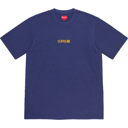 Supreme Bullion Logo T-Shirt - Navy Blue Cotton Tee for Men | Streetwear Fashion & Casual Outfit