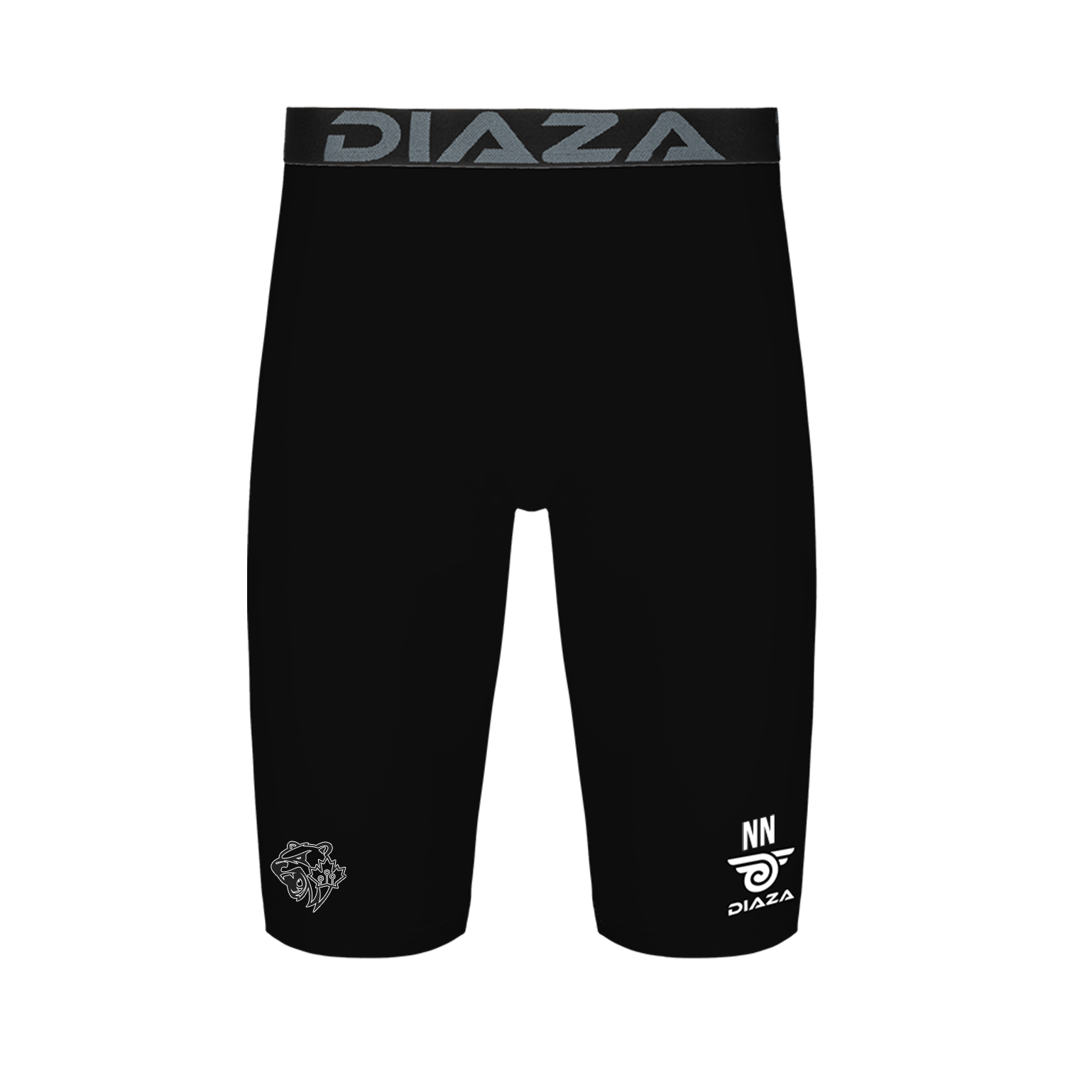Ottawa Black Bears Compression Shorts for Men - Moisture Wicking Workout Shorts with Pockets - Perfect for Running, Gym & Basketball Training