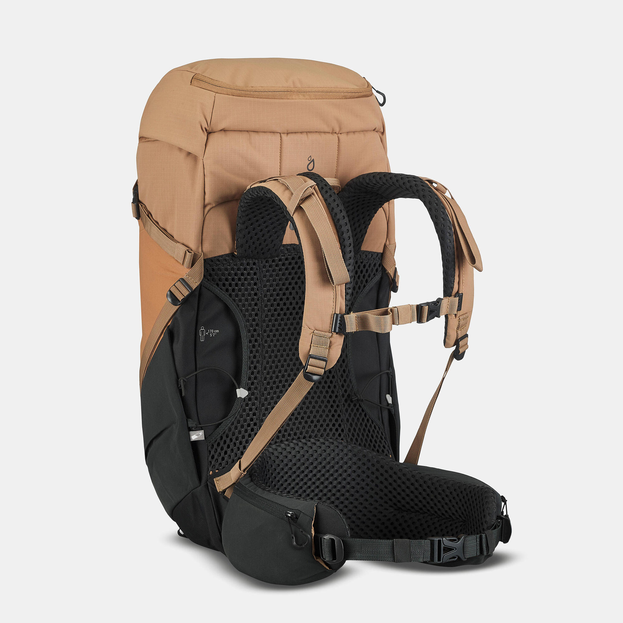 Quechua MH500 40L Hiking Backpack - Lightweight Waterproof Outdoor Backpack for Men & Women - Perfect for Trekking, Camping & Travel Adventures