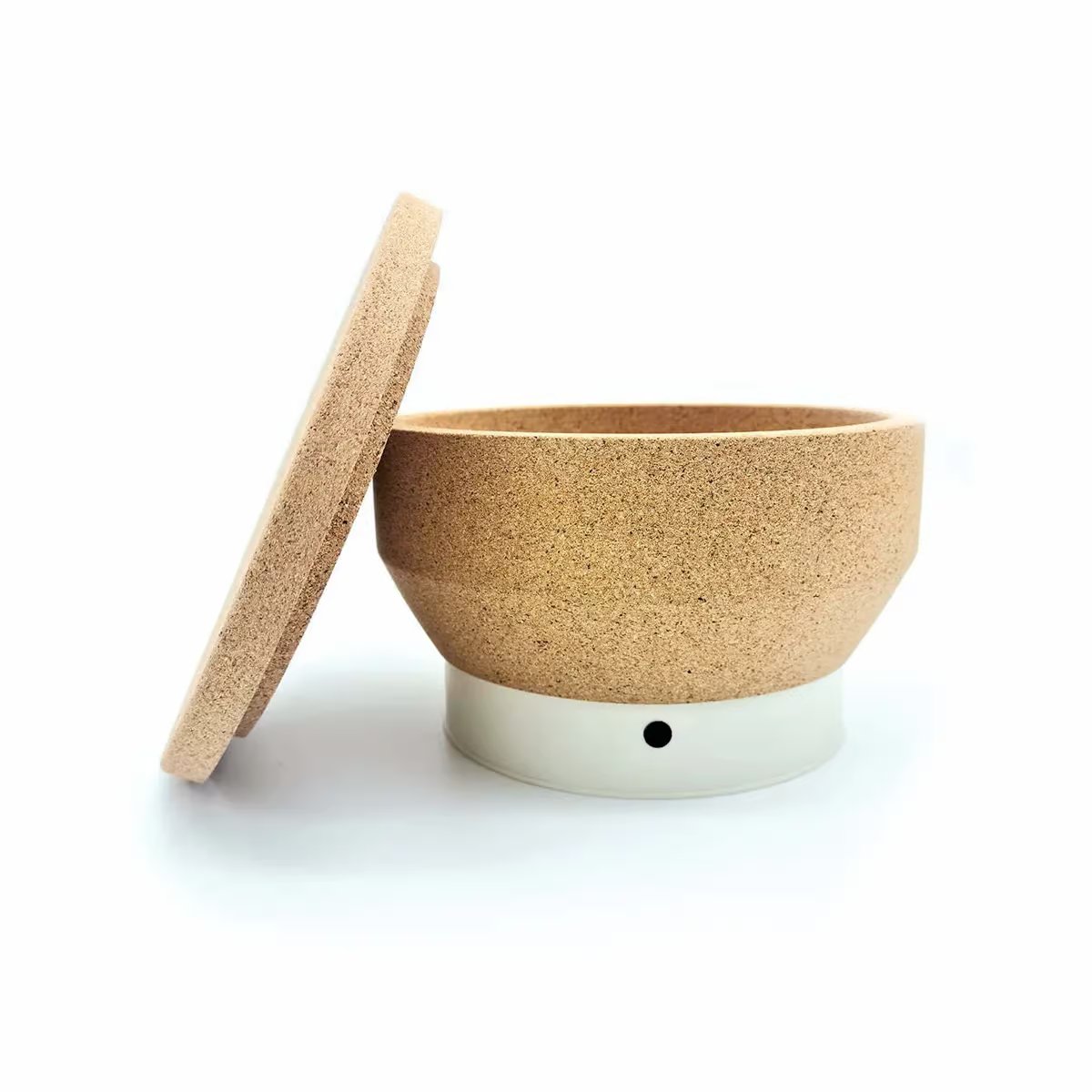 KOMO Mio Eco Grain Mill - Natural/White - Hand Crank Flour Mill for Fresh, Healthy Baking at Home - Perfect for Bread, Pastry & Gluten-Free Recipes