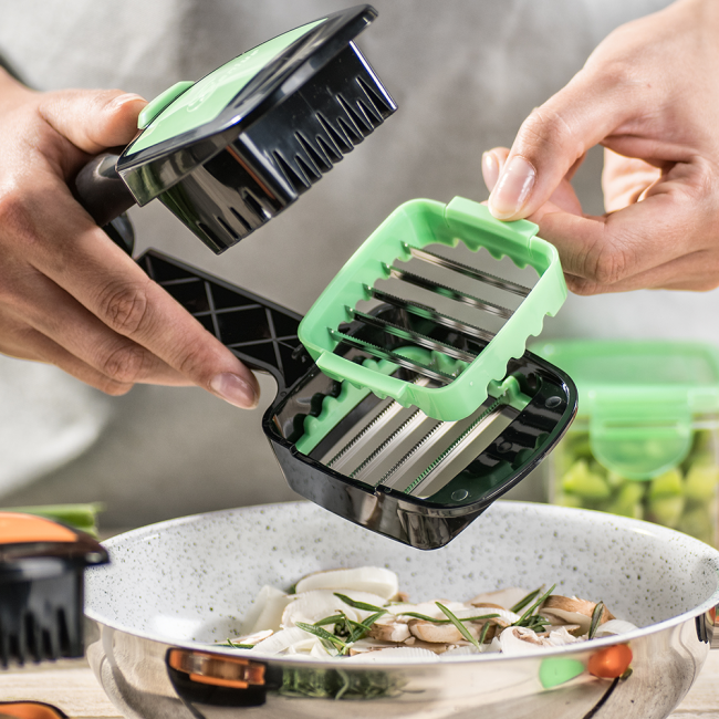 Nicer Dicer Quick - Multifunctional Vegetable Chopper, Dicer & Slicer for Effortless Meal Prep - Perfect for Salads, Stir-Fries & Healthy Cooking at Home