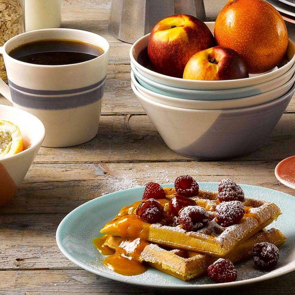 Royal Doulton 1815 Bold Cereal Bowls Set of 6 - Premium Porcelain Breakfast Bowls for Cereal, Soup & Dessert - Perfect for Dining, Entertaining & Everyday Use