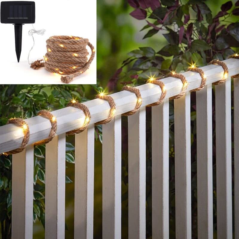 TYCA Solar Fairy Lights Outdoor - IP65 Waterproof LED String Lights with Warm White Illumination for Garden, Patio, Balcony - Perfect for Christmas, Halloween & Year-Round Outdoor Decor