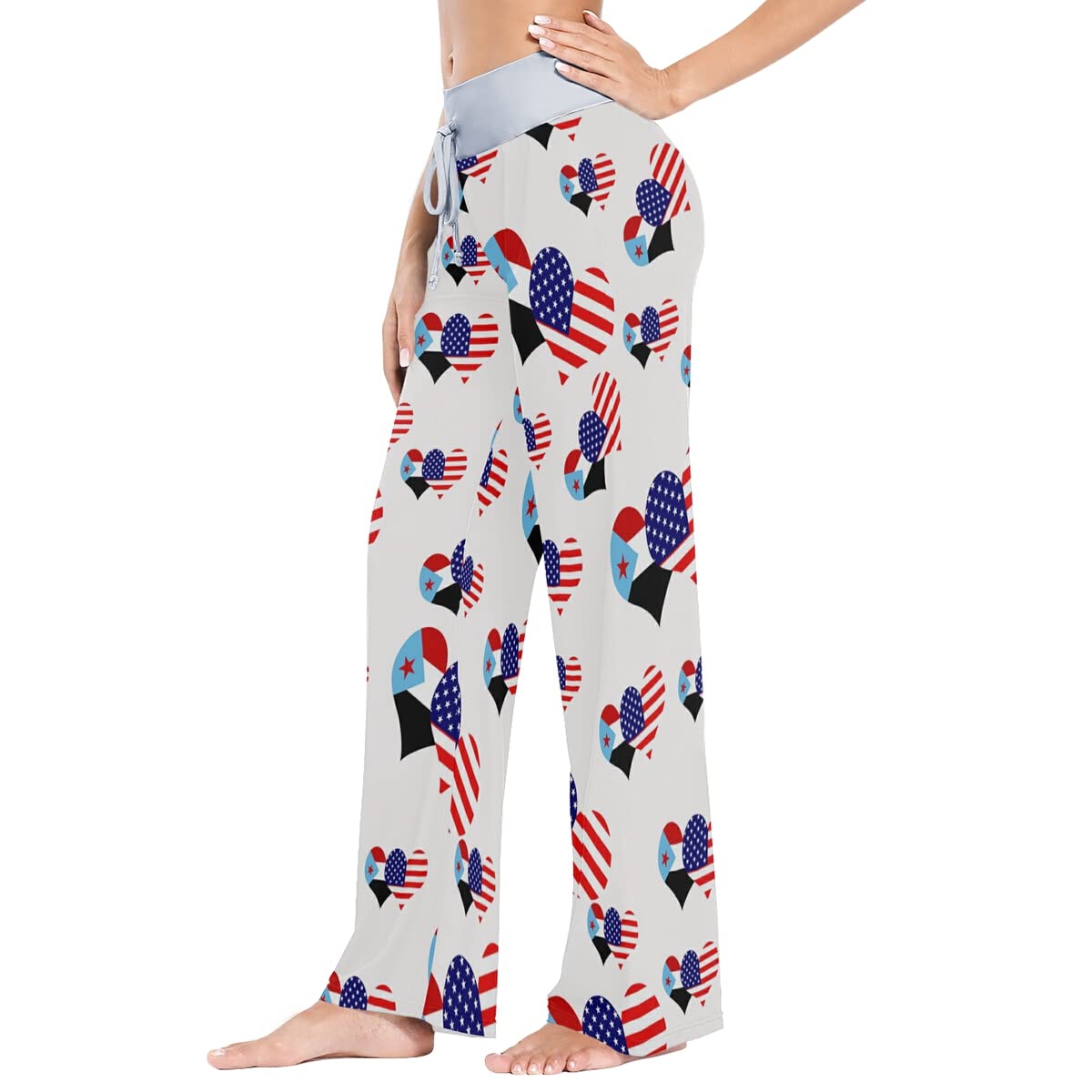 Women's Loose Casual Pajama Pants - Soft Comfy Lounge Pants with Drawstring Waist & Wide Leg Design for Sleep, Yoga, and Home Relaxation