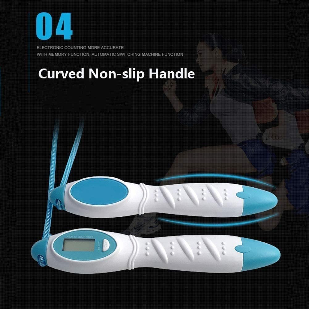 Tangle-Free Speed Jump Rope for Fitness - Adjustable Skipping Rope for Workout, Home Exercise & Weight Loss | Perfect for Cardio Training, Boxing & CrossFit (Blue)