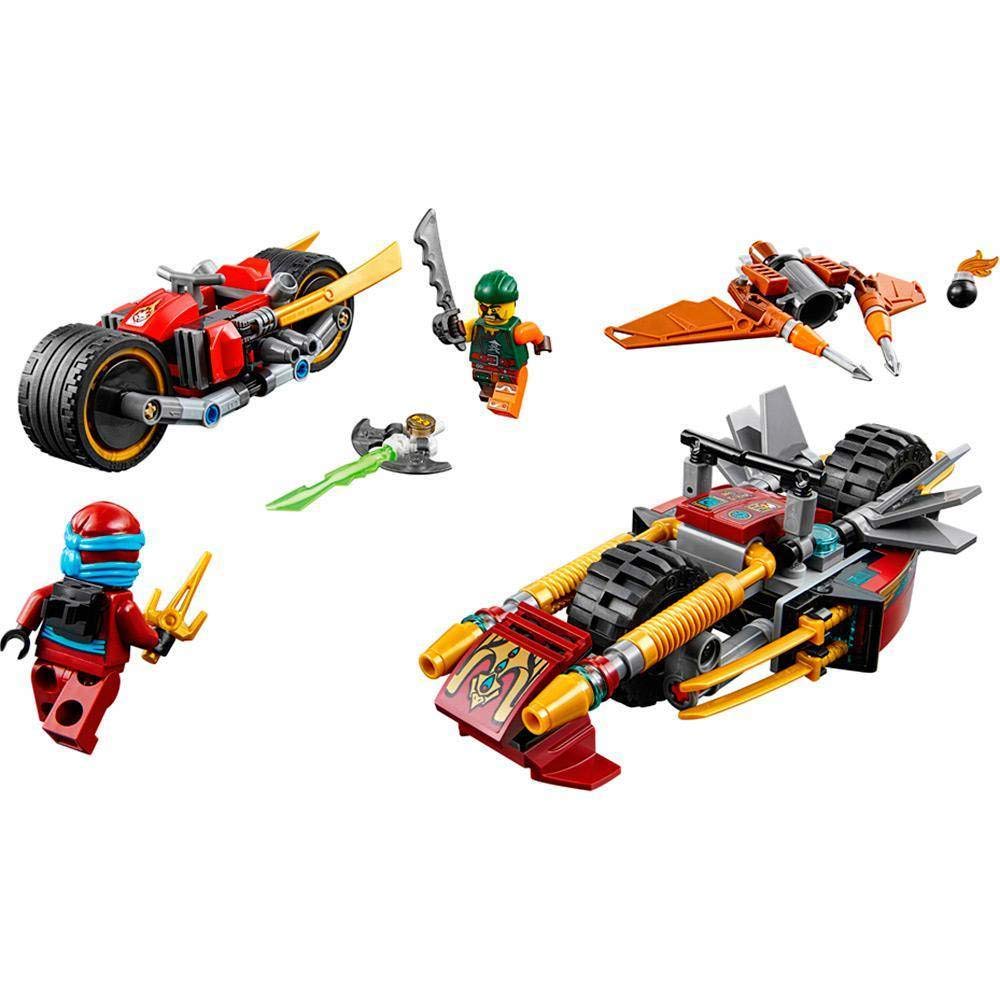 LEGO Ninjago Ninja Bike Chase 70600 Building Kit (231 Pieces) - Creative Play Set for Kids, Perfect for Birthday Gifts & Ninja-Themed Adventures