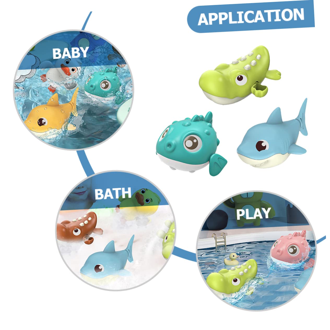 VICASKY 12-Piece Baby Bath Toys Set - Colorful Floating Water Turtles & Fun Shower Toys for Toddlers & Kids - Safe PVC Bathtub Toys for Sensory Play, Bath Time Fun & Learning Activities