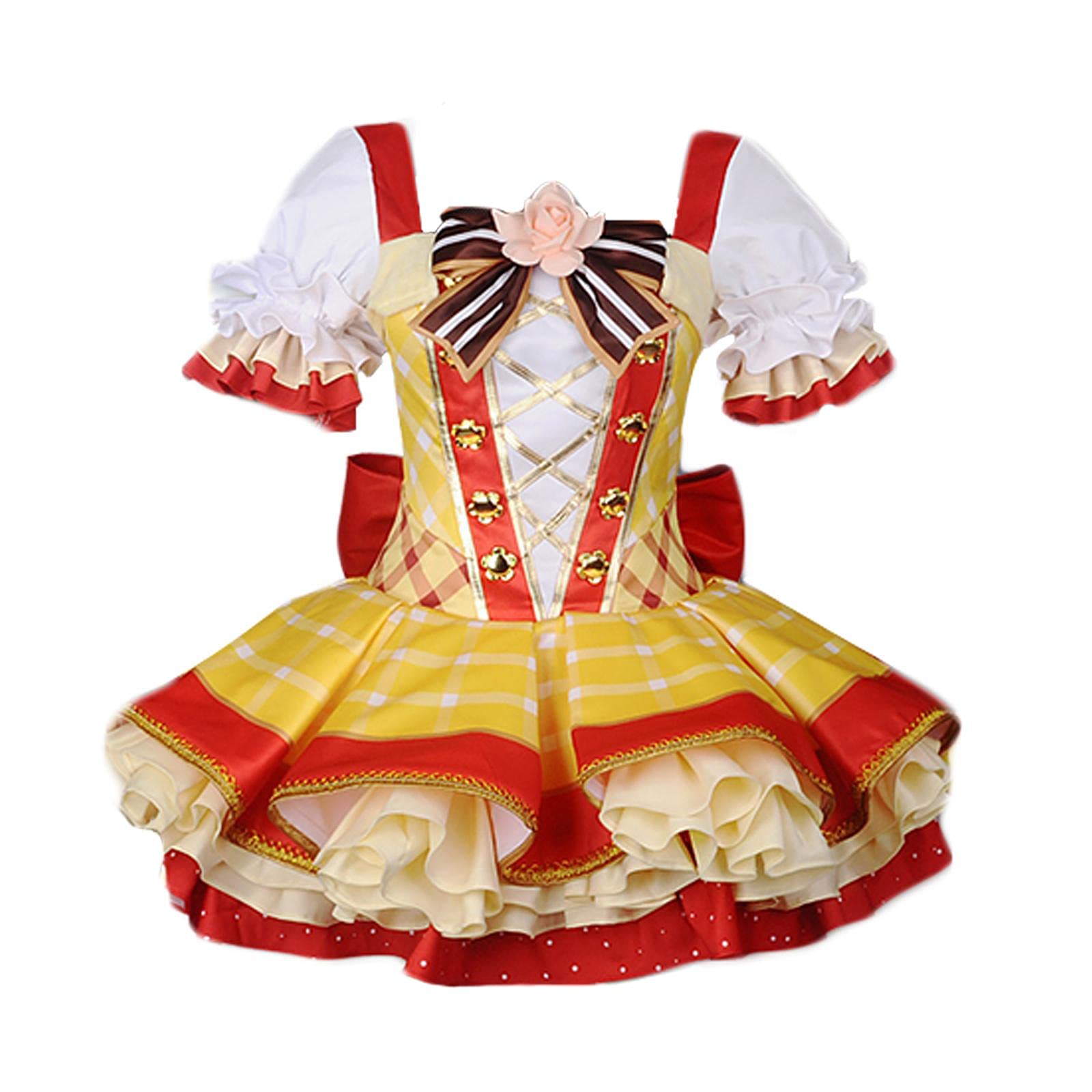 Love Live Anime Bouquet Awakening Hoshizora Rin Cosplay Costume - Women's School Uniform Dress for Cosplay Events & Anime Conventions