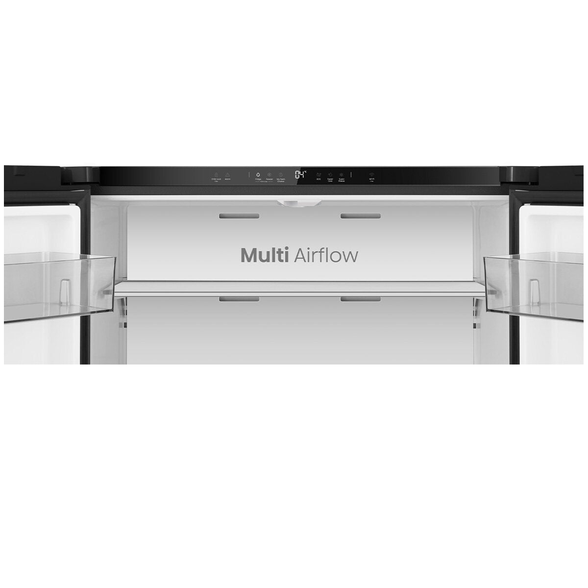 Hisense 647L PureFlex French Door Refrigerator - Dark Stainless Steel HRCD640TB - Energy Efficient Large Capacity Fridge for Modern Kitchen & Family Use