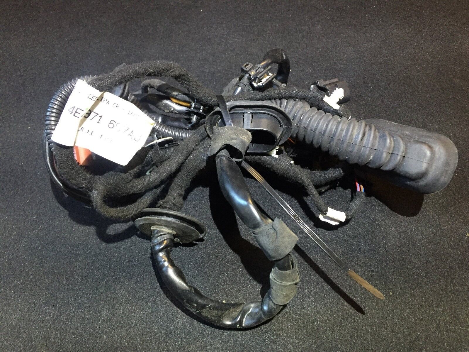 2003-2006 Audi A8 D3 Rear Left Driver Side Door Wire Harness OEM 4E4971687 - Perfect for Electrical Repairs & Window Motor Replacement