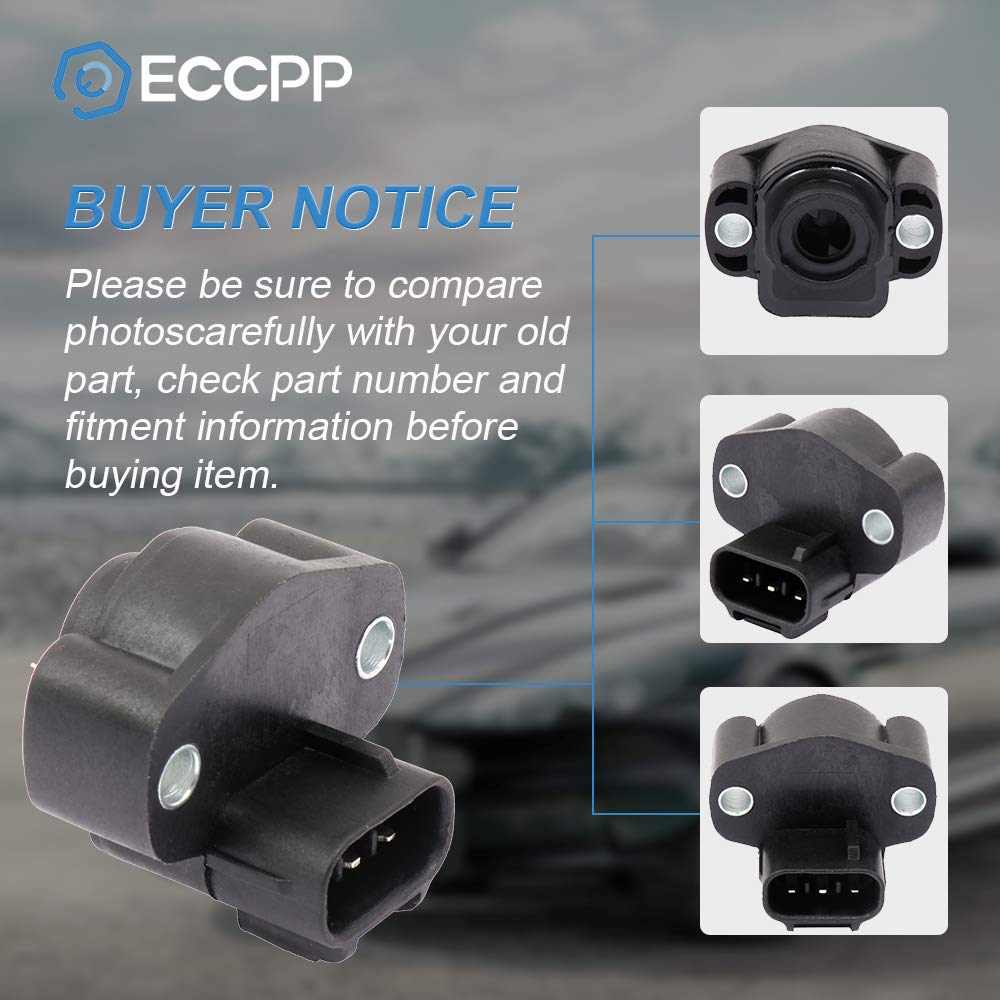 ECCPP Throttle Position Sensor Compatible with Dodge Dakota 1997-2001, Dodge Viper 1998-2002, Jeep Cherokee 1997-2000 & Grand Cherokee, Jeep TJ & Wrangler 1997-2001 - Replacement Part #4874371 - Perfect for Engine Performance & Fuel Efficiency