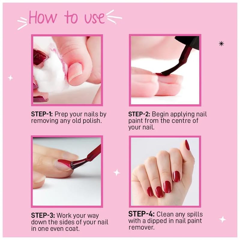 VOLO Non-Toxic Long-Lasting Nail Polish Set - 6 Vibrant Colors (Passion Pink, Radium Green, Peach Pink, Nudes Spring, Wine) 30ml - Perfect for Manicures, Pedicures & Nail Art Designs