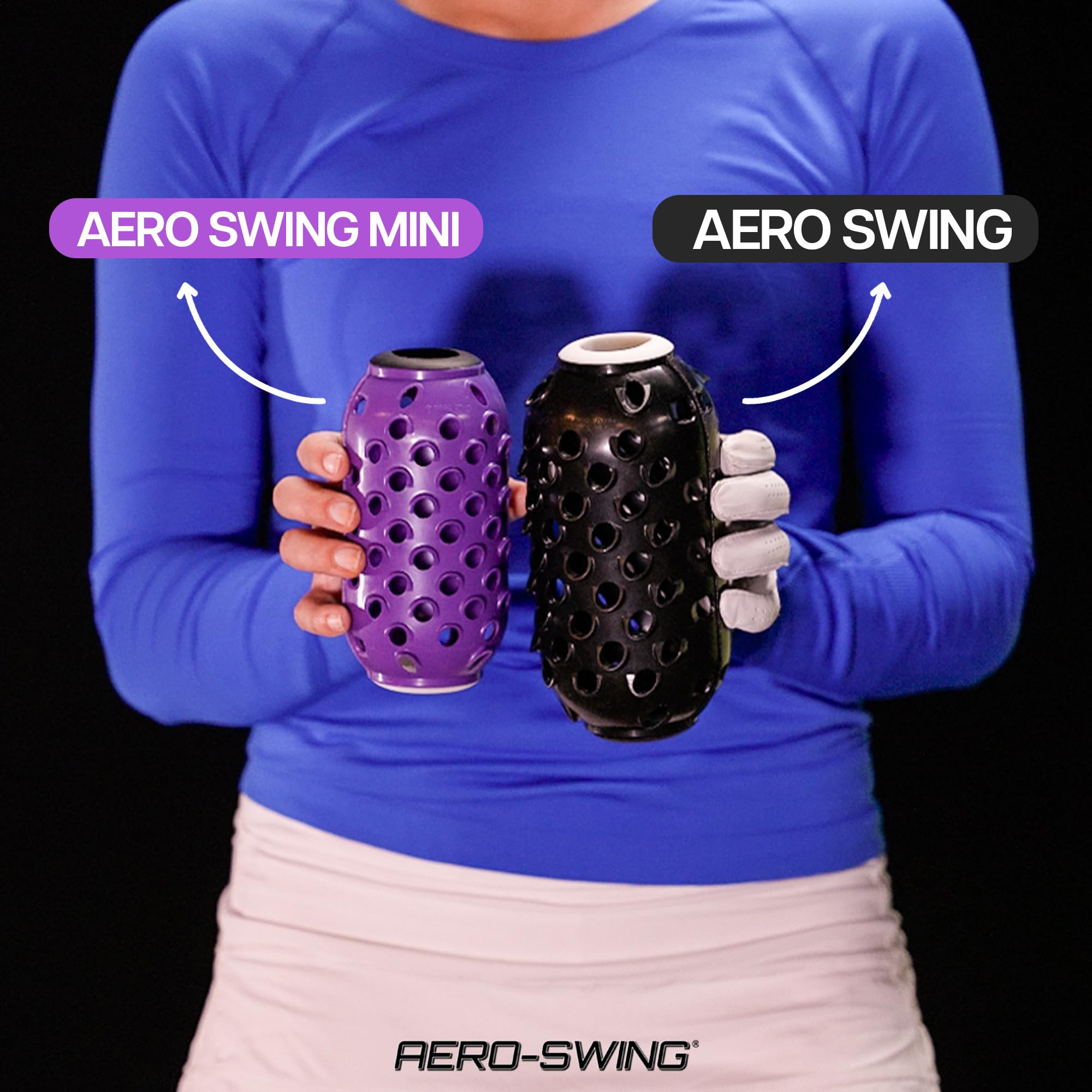 Air Resistance Mini Pineapple Training Kit - Golf Swing Speed & Accuracy Trainer - Adjustable Warm-Up Equipment with No Added Weights (Purple) - Perfect for Driving Range Practice & Home Golf Training