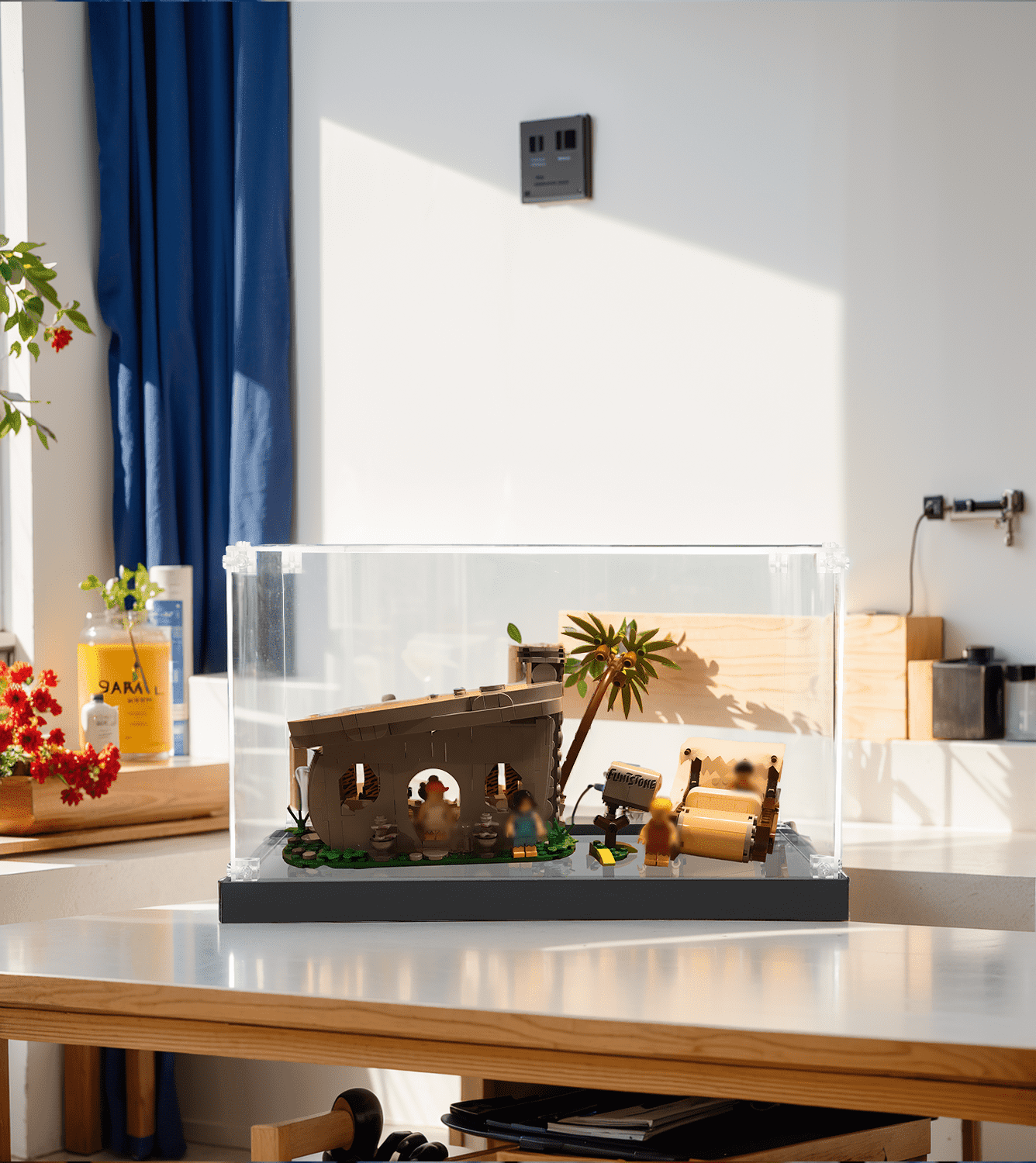 LEGO Ideas The Flintstones 21316 Display Case - Premium Acrylic Showcase for LEGO Sets - Perfect for Home Decor, Office Display & Collector's Showcase