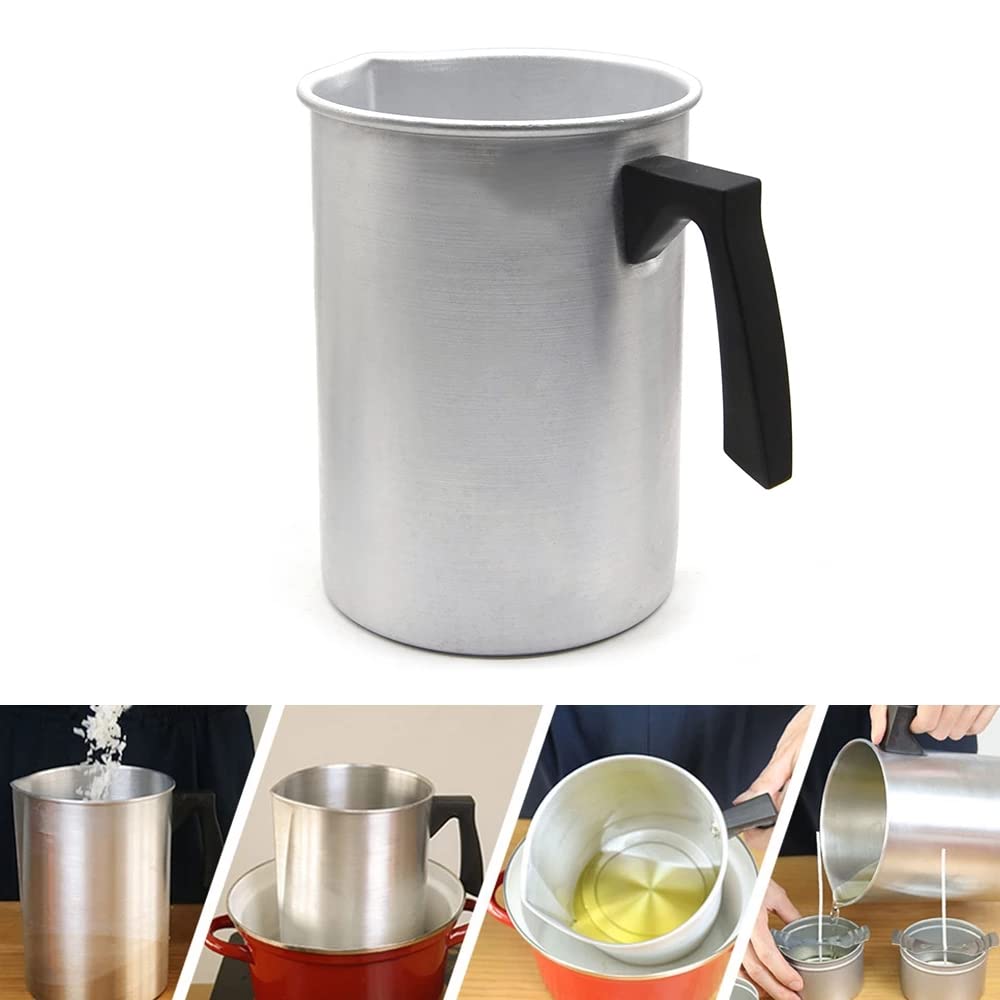 3L Stainless Steel Candle Wax Melting Pot - DIY Candle Making Pouring Cup for Home, Craft & Candle Stores - Perfect for Soy Wax, Beeswax & Paraffin Melting